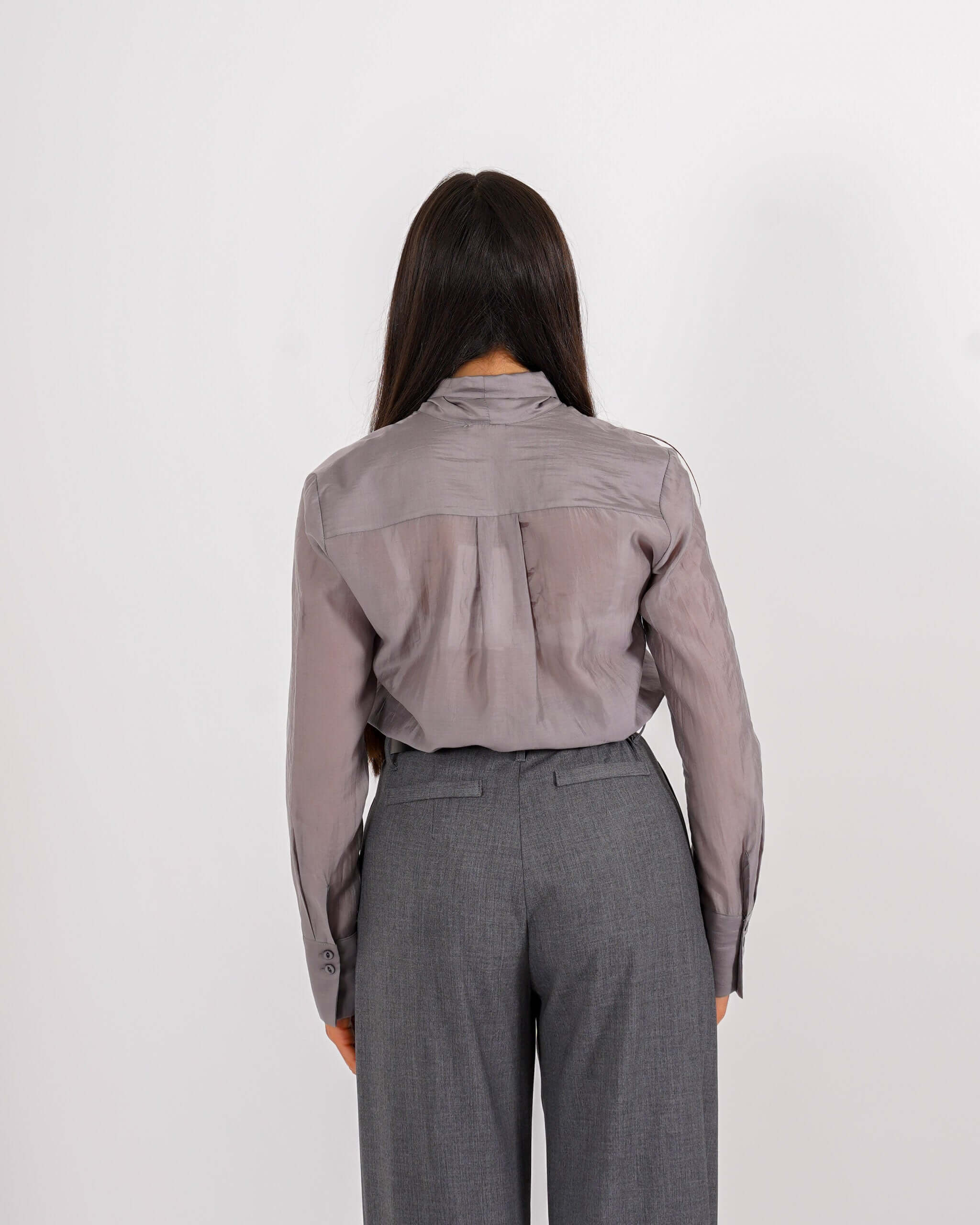 Blusa con chaboud e maniche lunghe - Dorotea