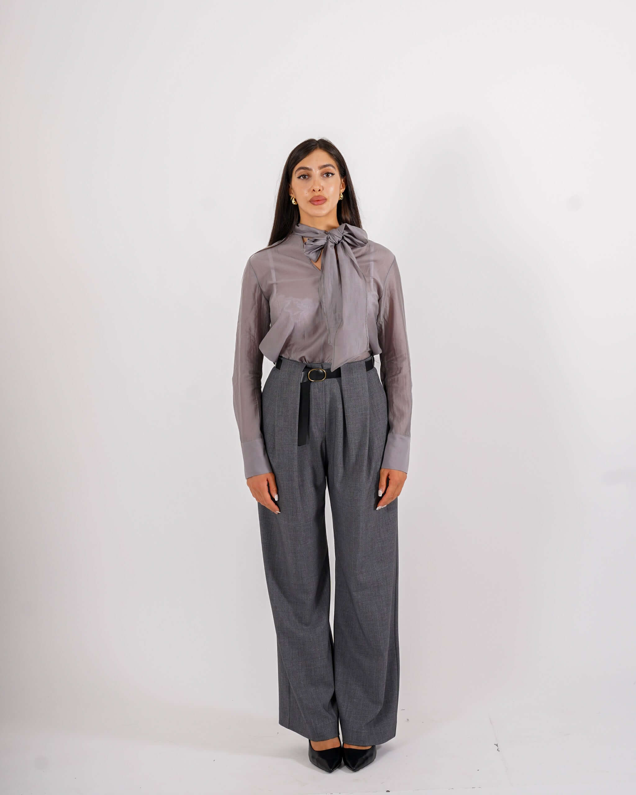 Blusa con chaboud e maniche lunghe - Dorotea