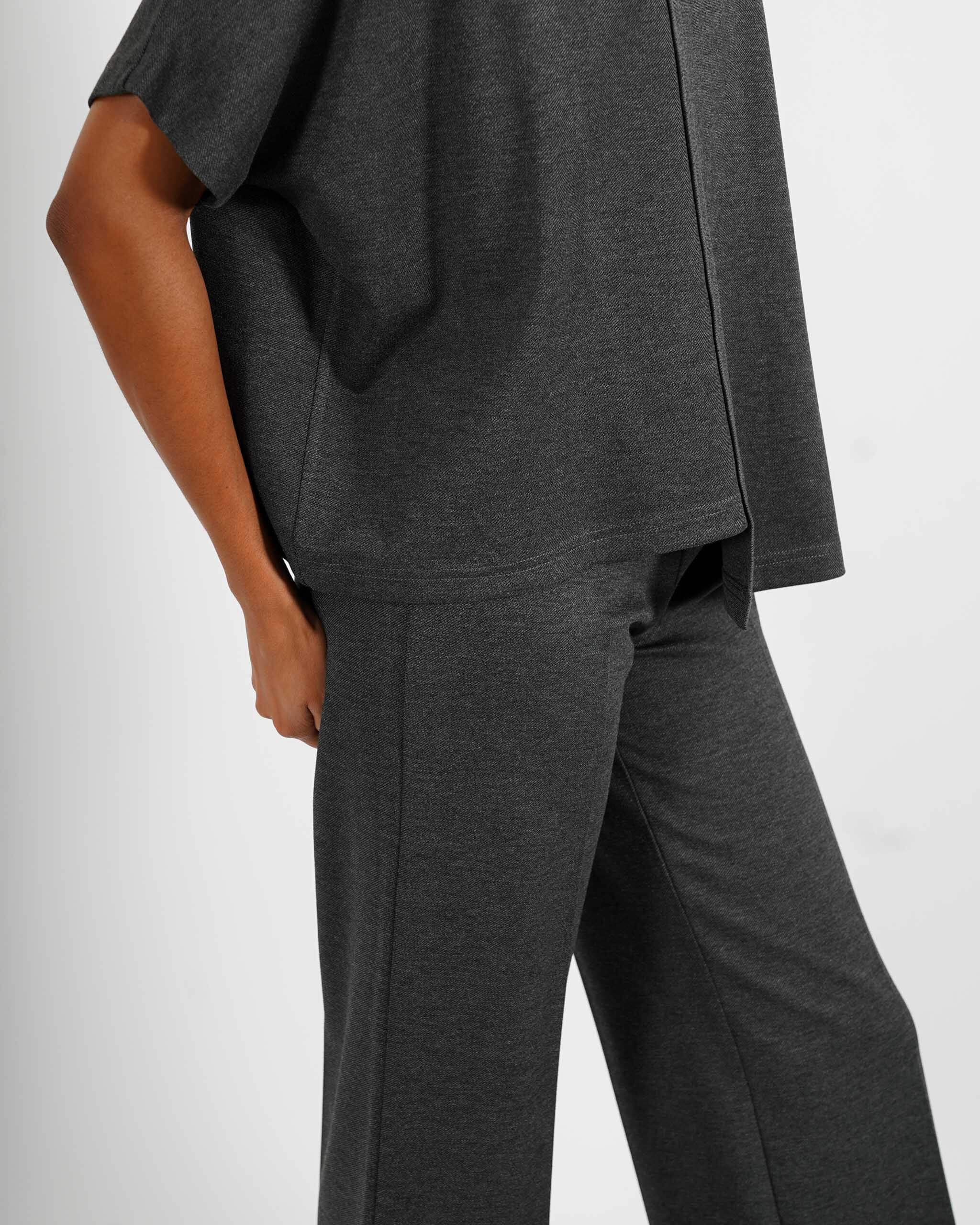 Felpa over asimmetrica in punto stoffa diagonale - Badajoz - Hope Fashion