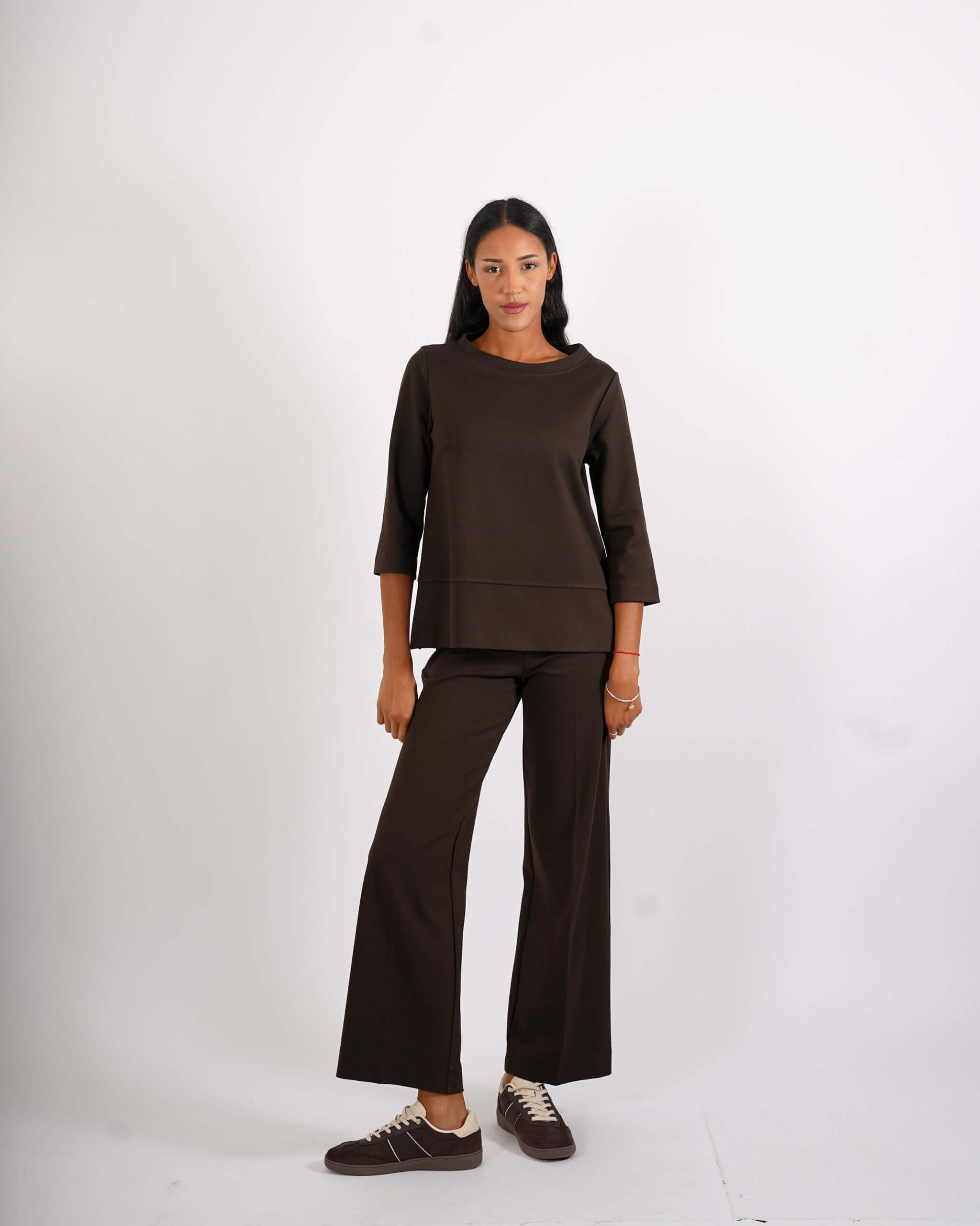 Felpa con scollo ampio in punto stoffa - Guerrero - Hope Fashion