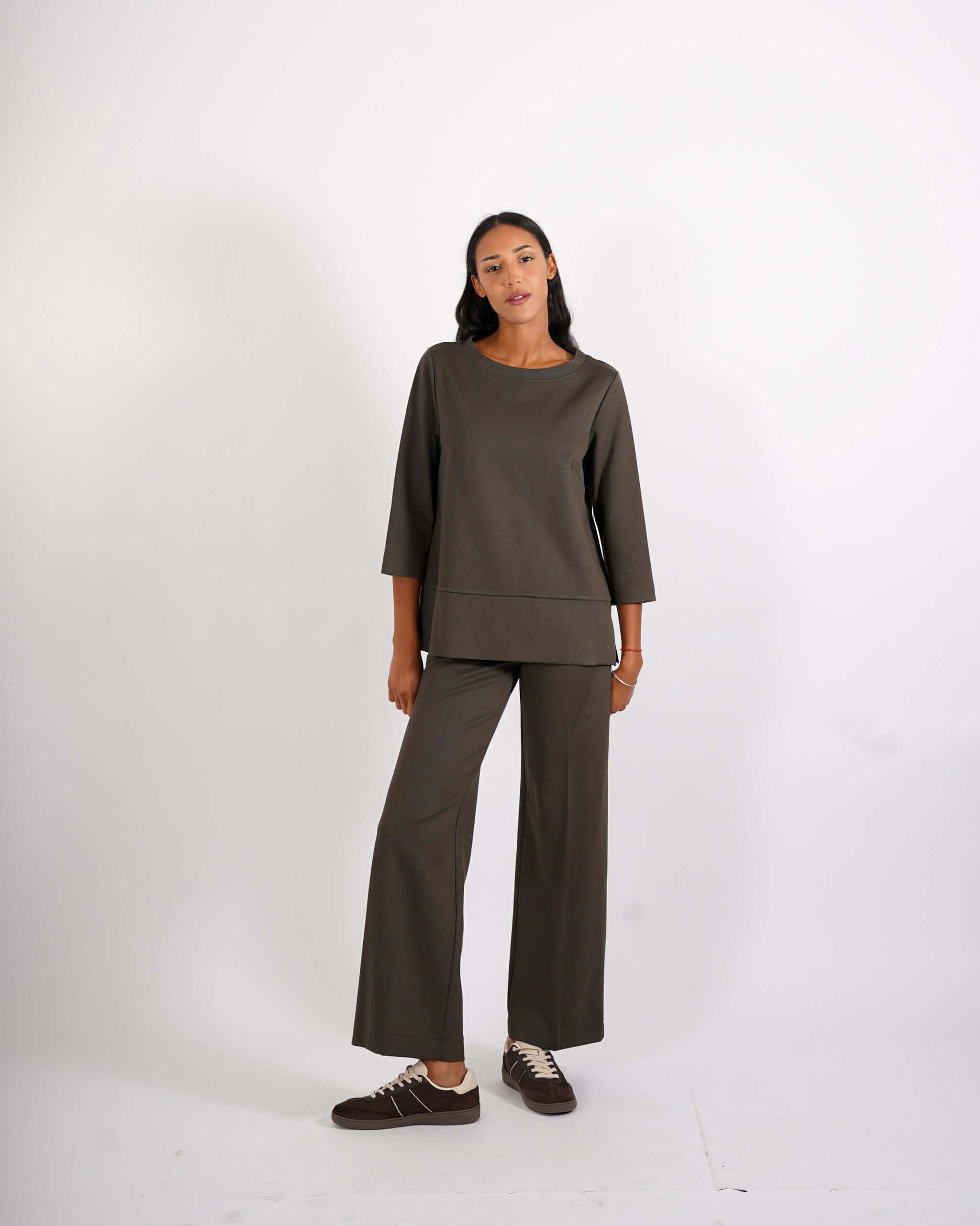 Felpa con scollo ampio in punto stoffa - Guerrero - Hope Fashion