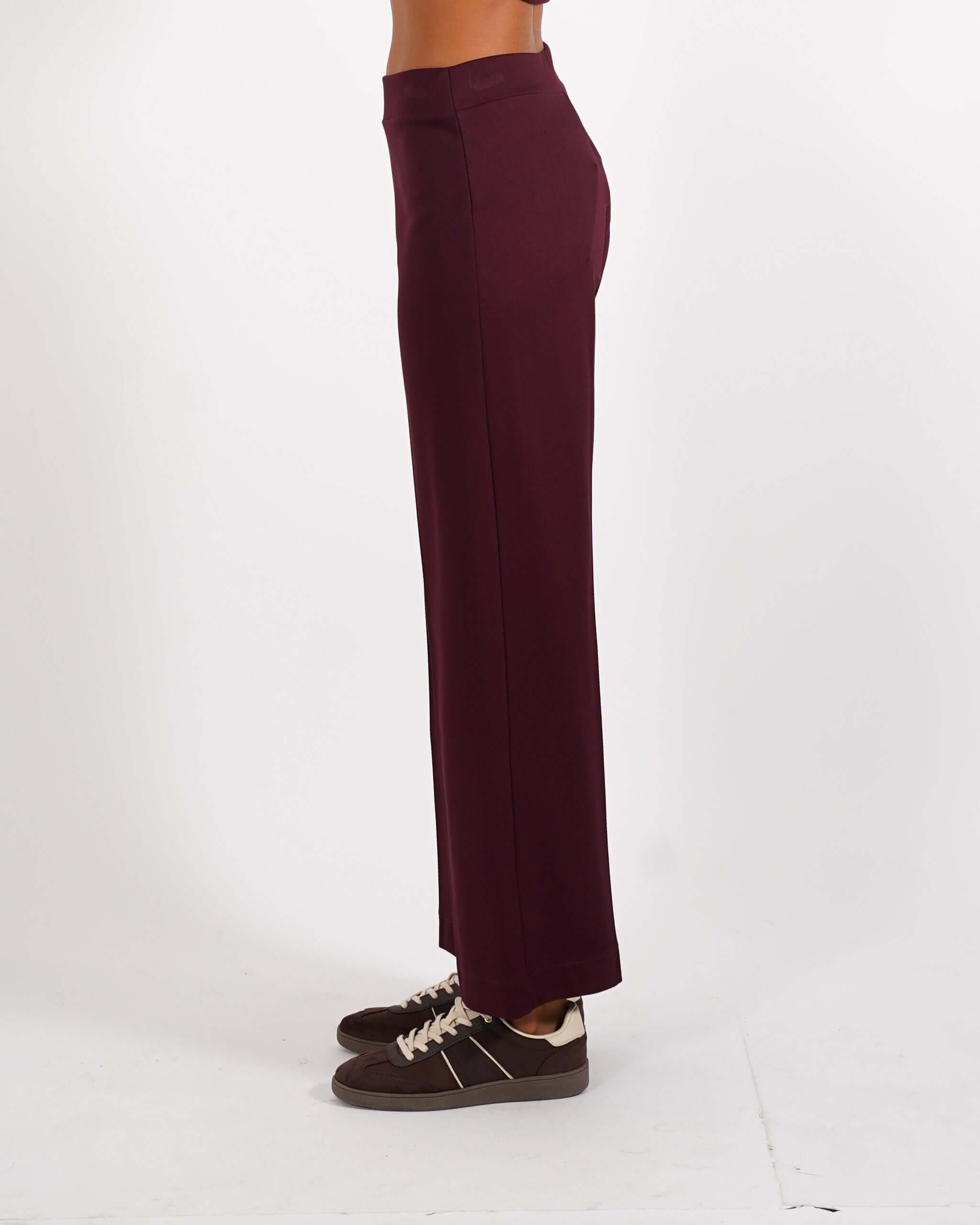 Pantaloni cropped in tessuto diagonale - Durango - Hope Fashion