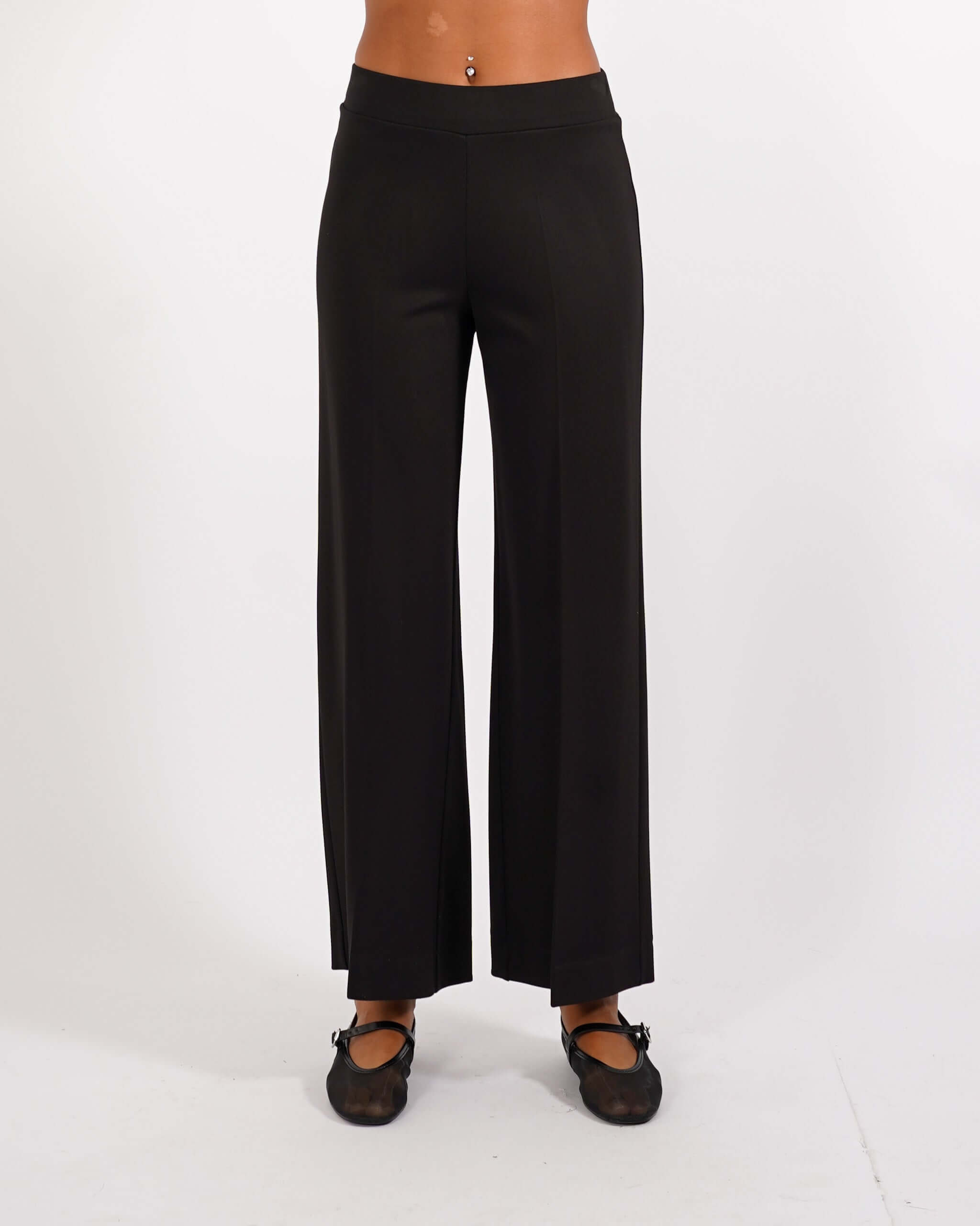 Pantaloni cropped in tessuto diagonale - Durango - Hope Fashion