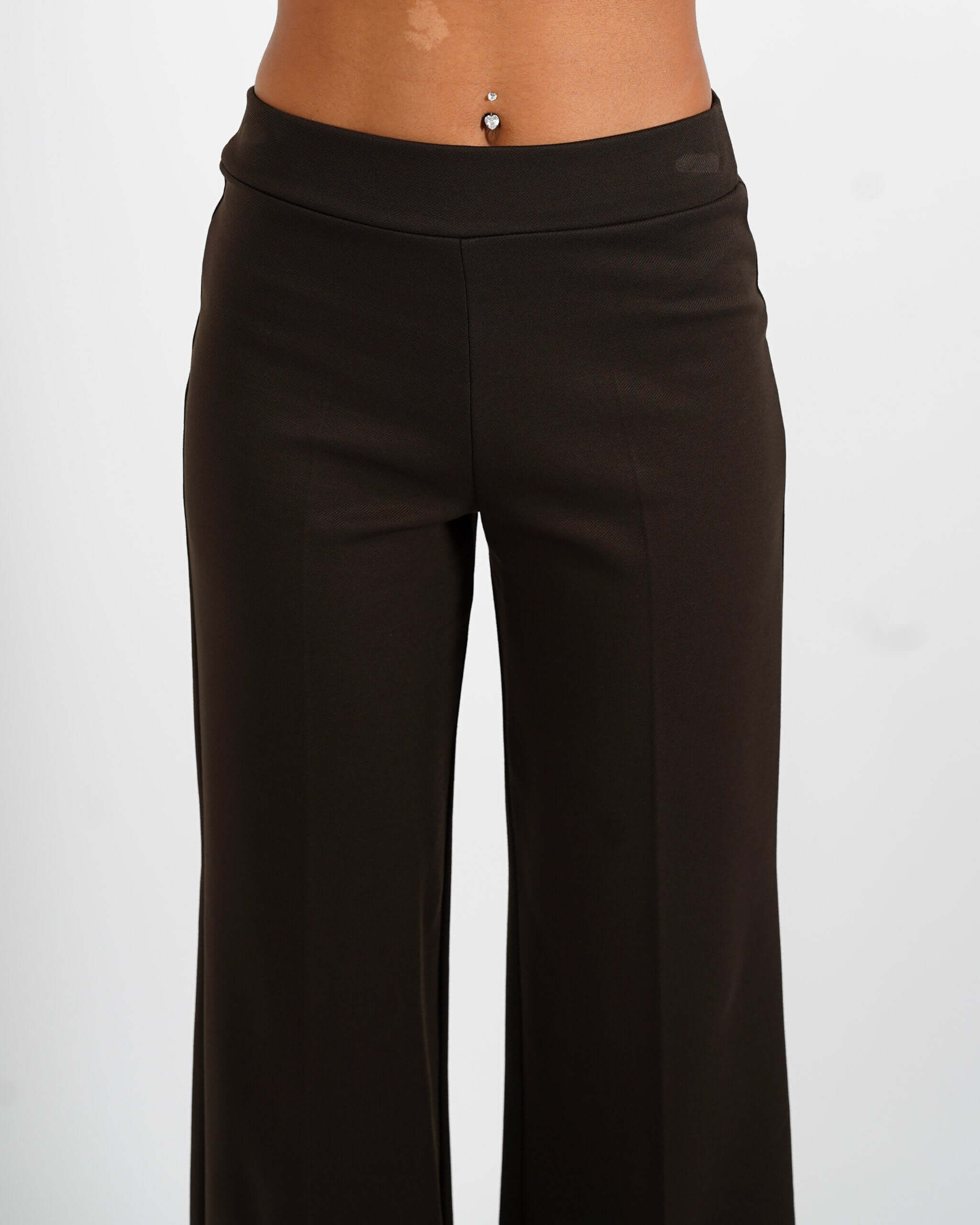 Pantaloni cropped in tessuto diagonale - Durango - Hope Fashion