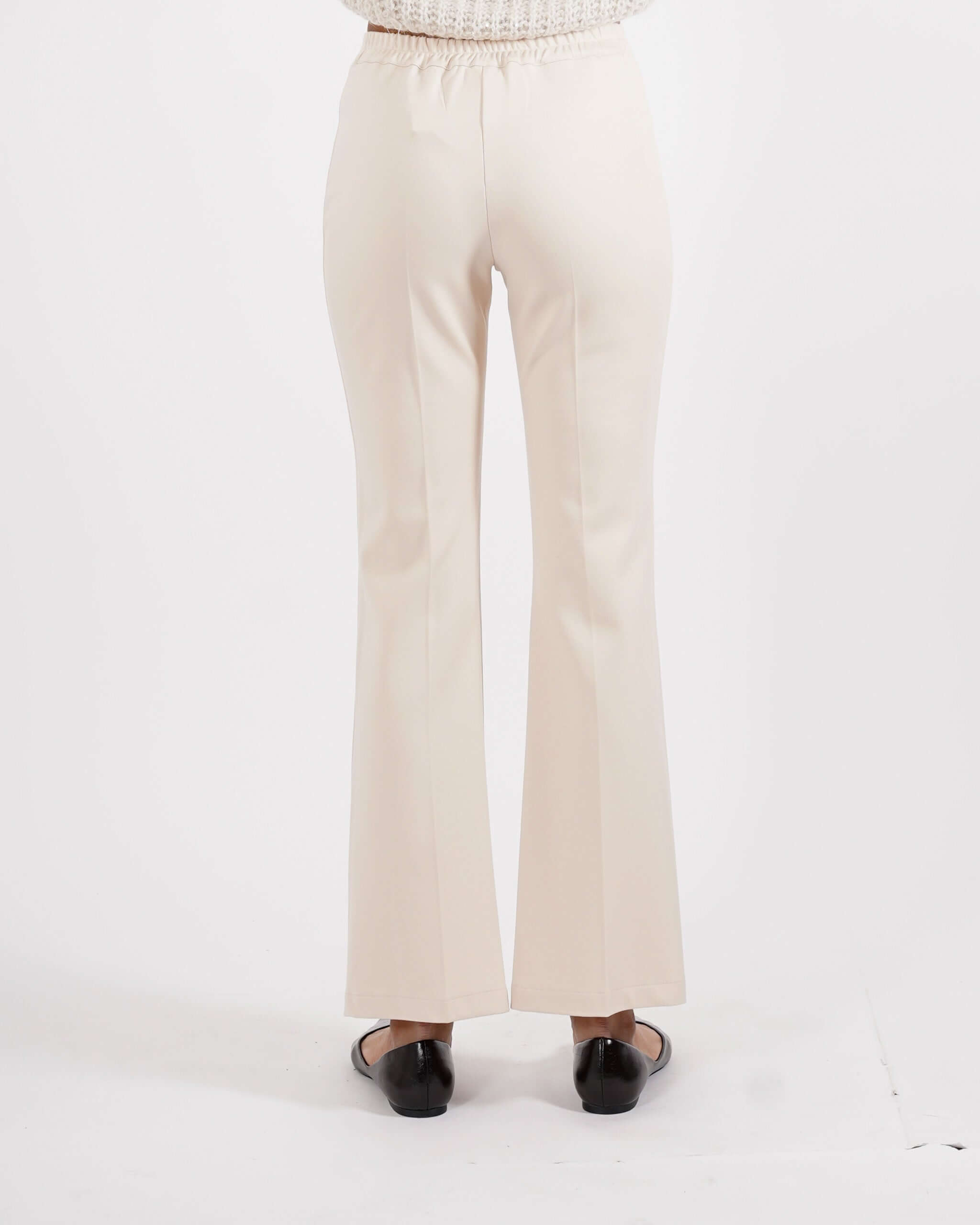 Pantaloni a zampa in punto stoffa - Obregon - Hope Fashion