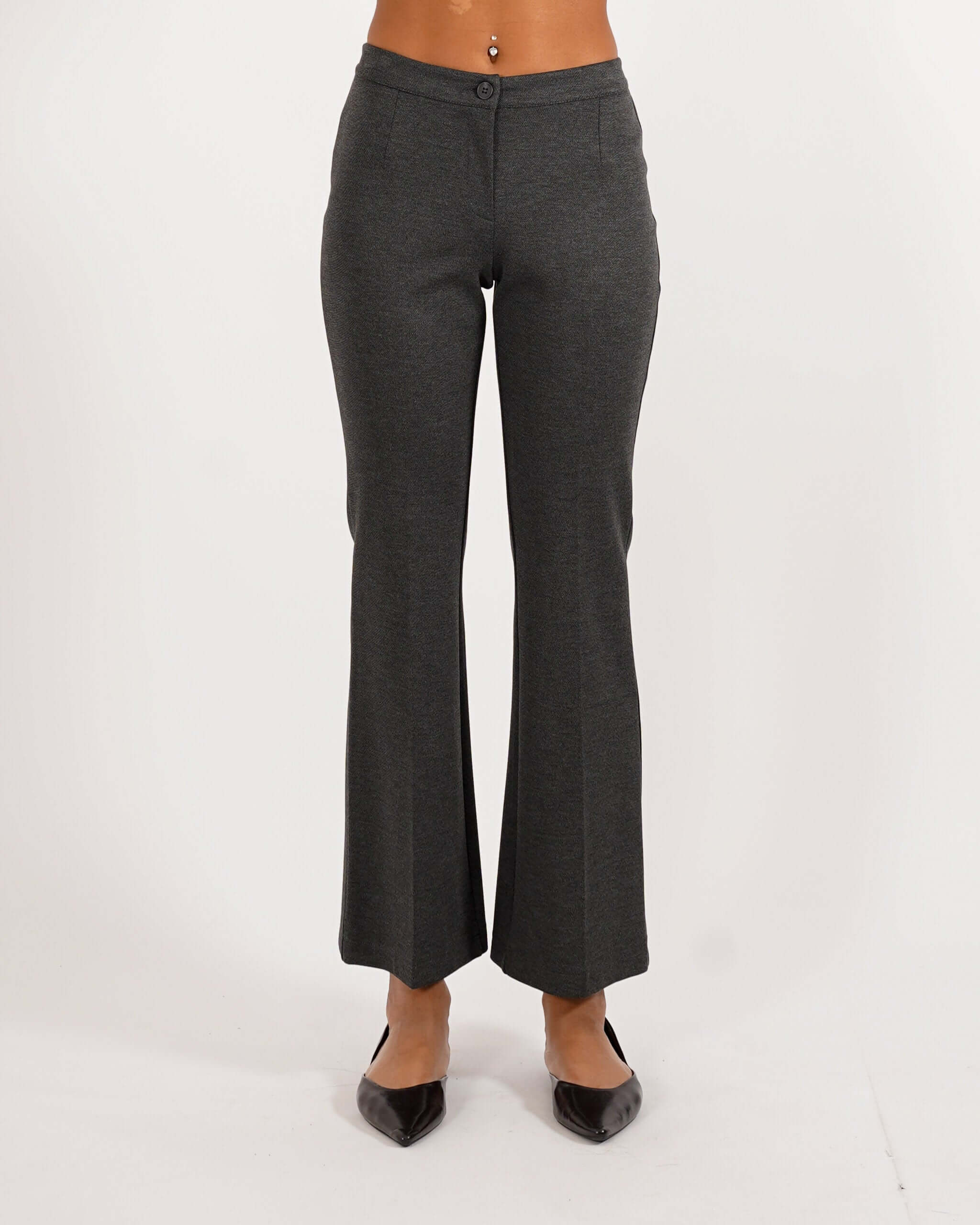 Pantaloni a zampa in punto stoffa - Obregon - Hope Fashion