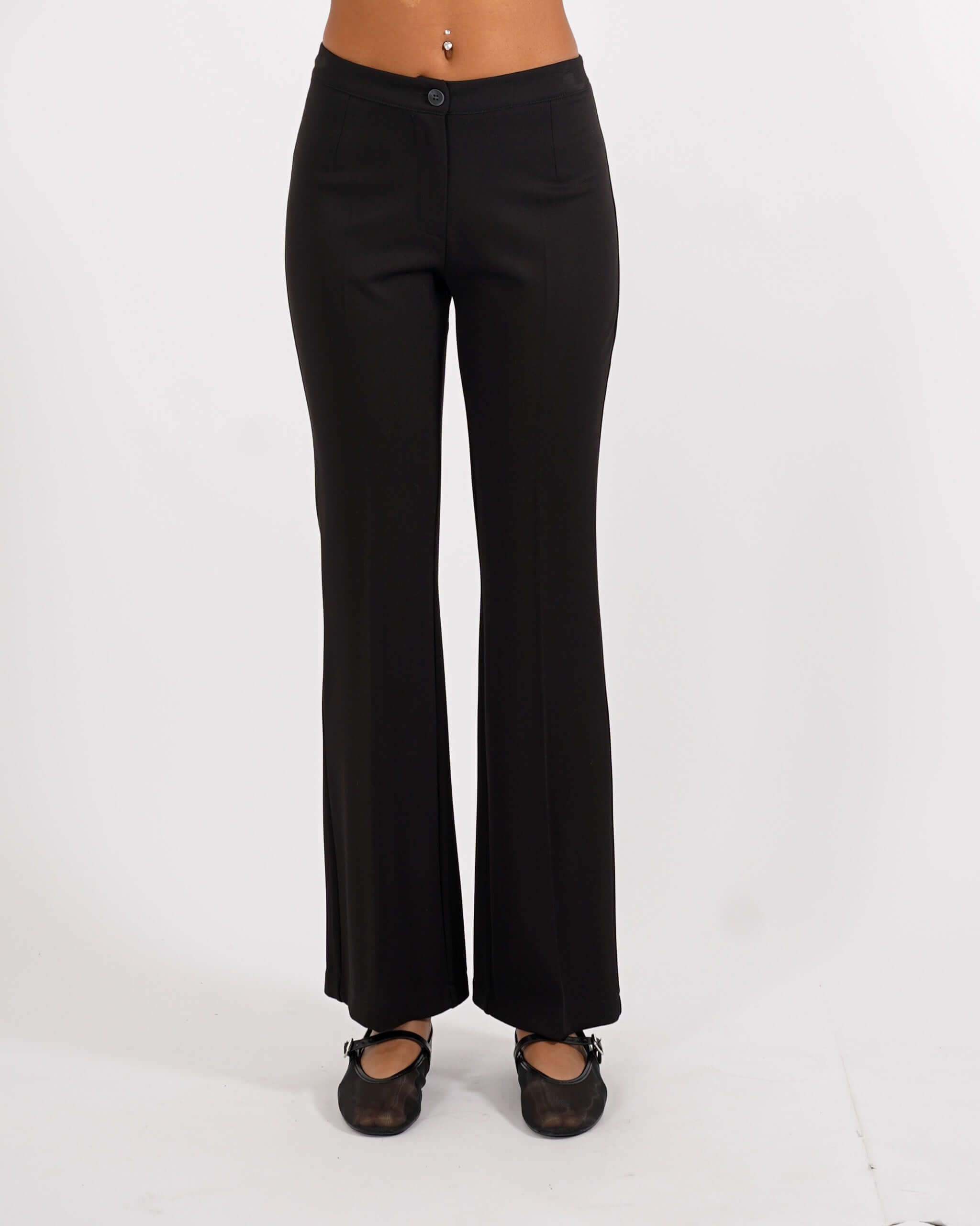 Pantaloni a zampa in punto stoffa - Obregon - Hope Fashion