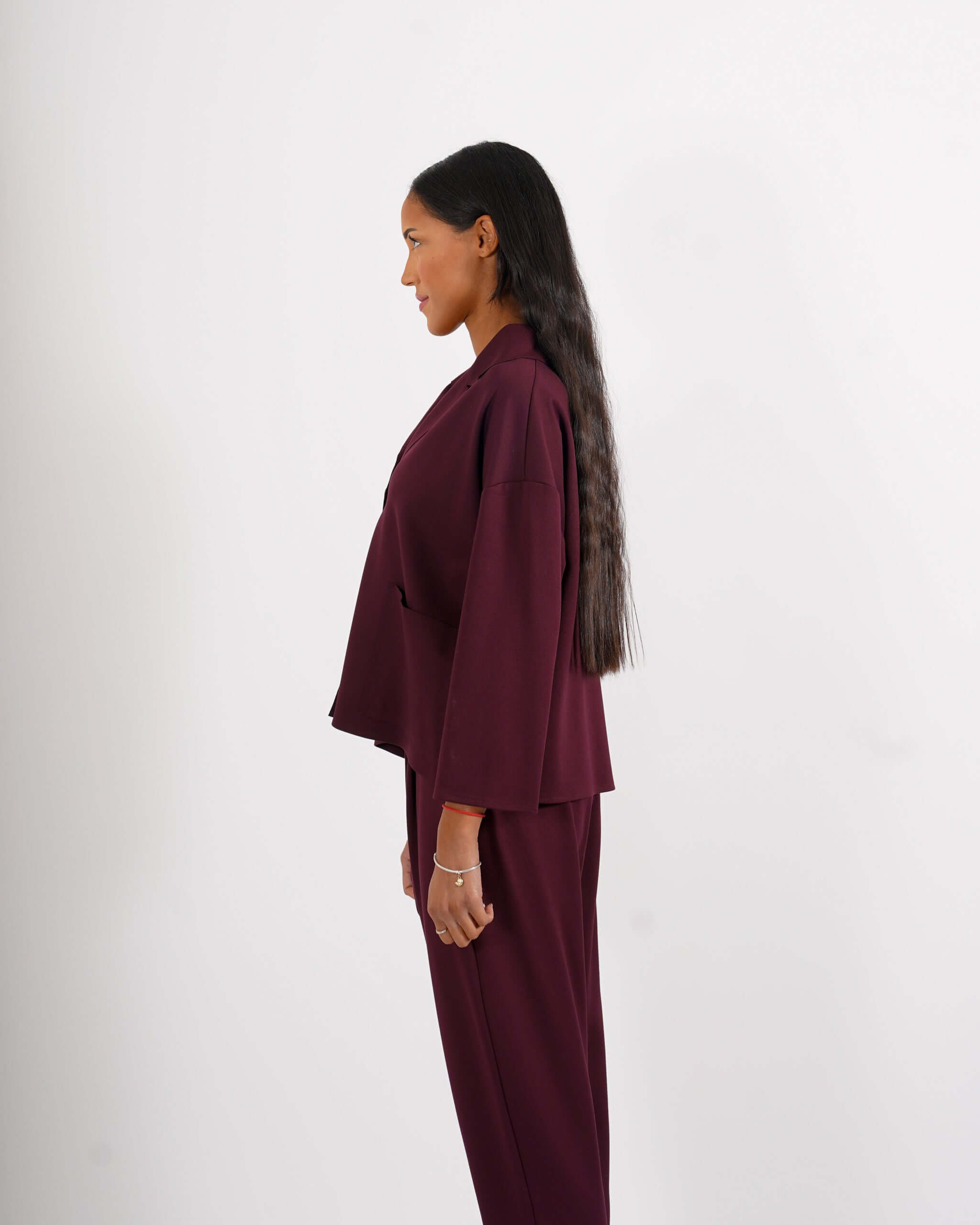 Giacca over monopetto in tessuto punto stoffa - Fanny - Hope Fashion