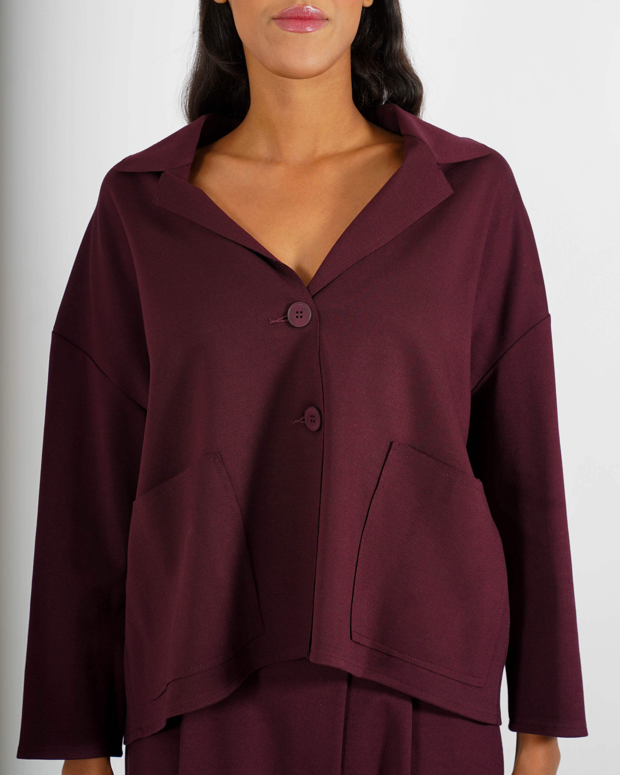 Giacca over monopetto in tessuto punto stoffa - Fanny - Hope Fashion