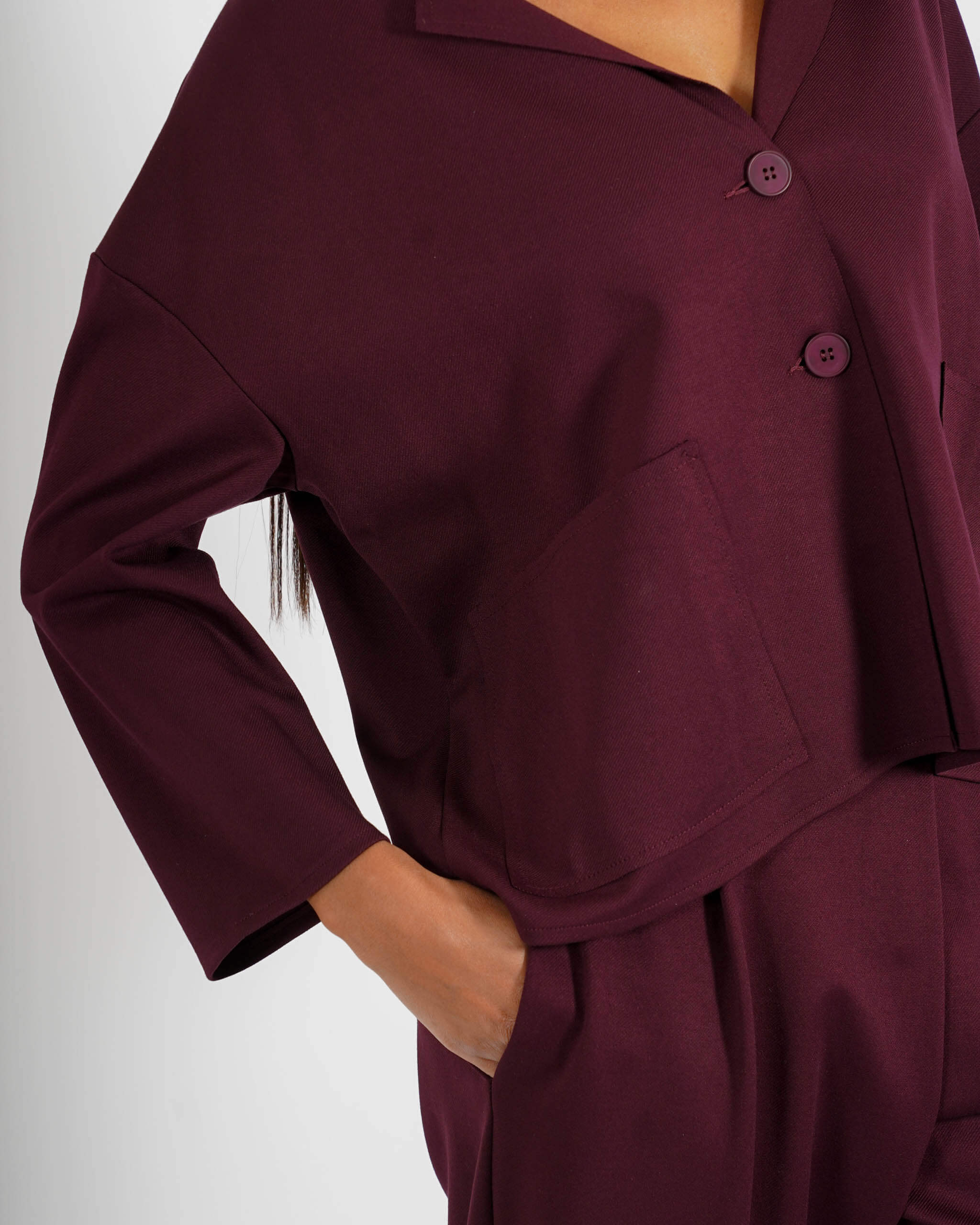 Giacca over monopetto in tessuto punto stoffa - Fanny - Hope Fashion