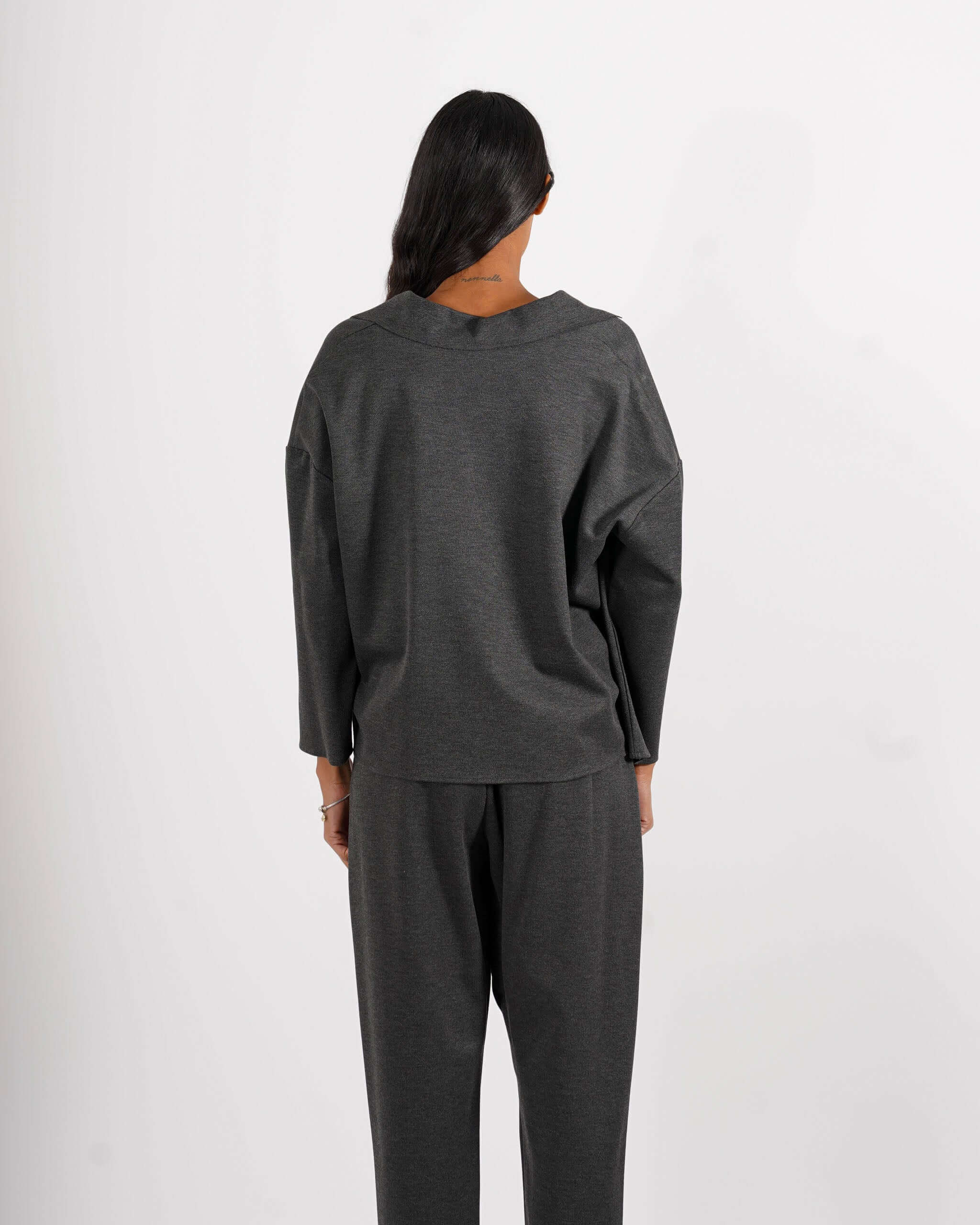 Giacca over monopetto in tessuto punto stoffa - Fanny - Hope Fashion