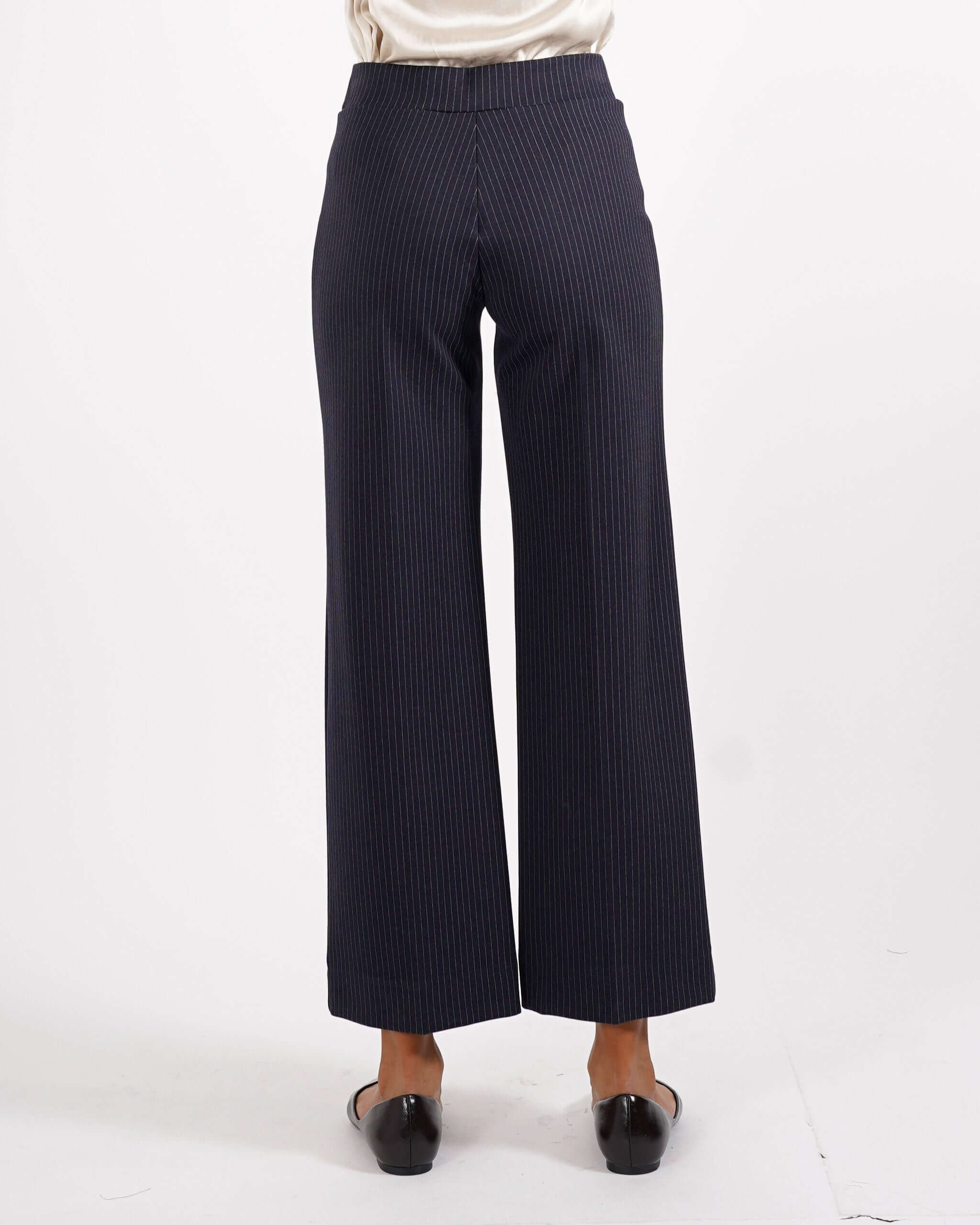 Pantaloni cropped in punto stoffa gessati - Durango - Hope Fashion