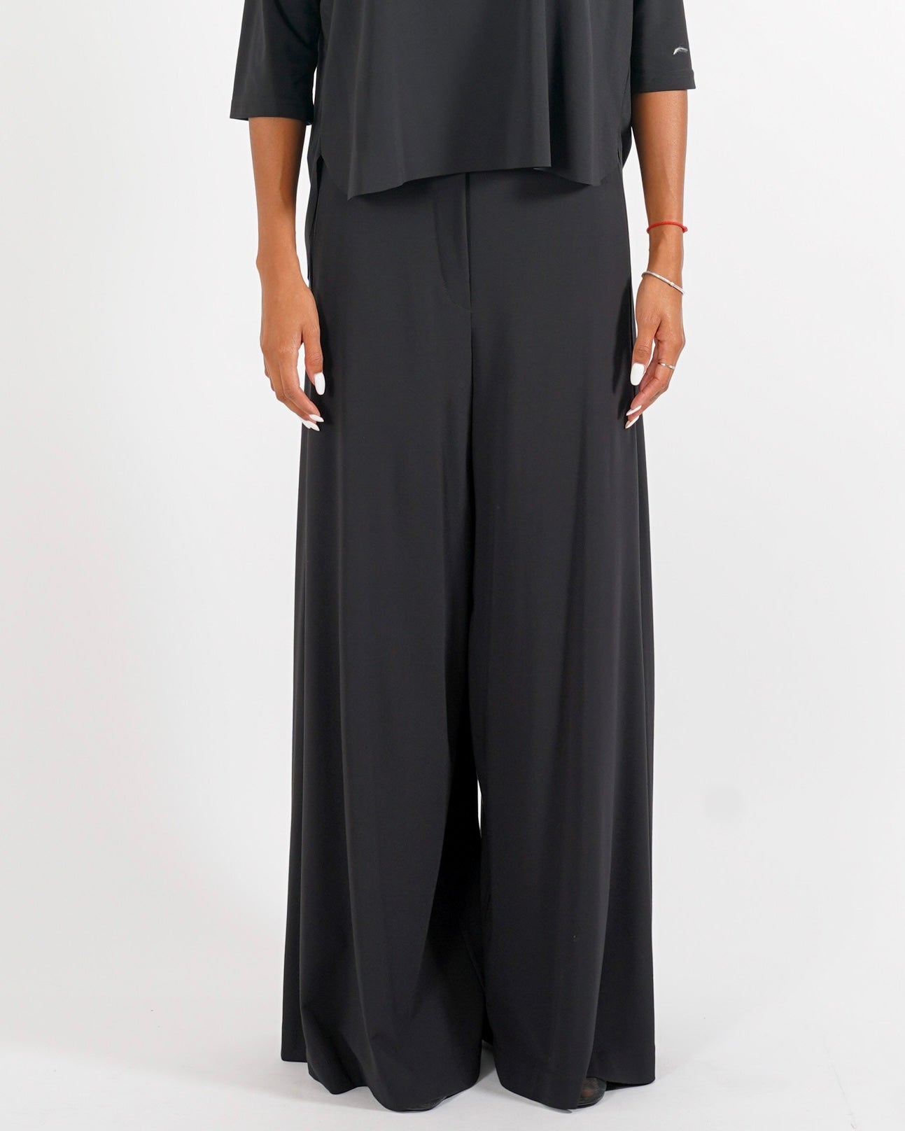 Pantaloni con baschina e gamba larga - Karen