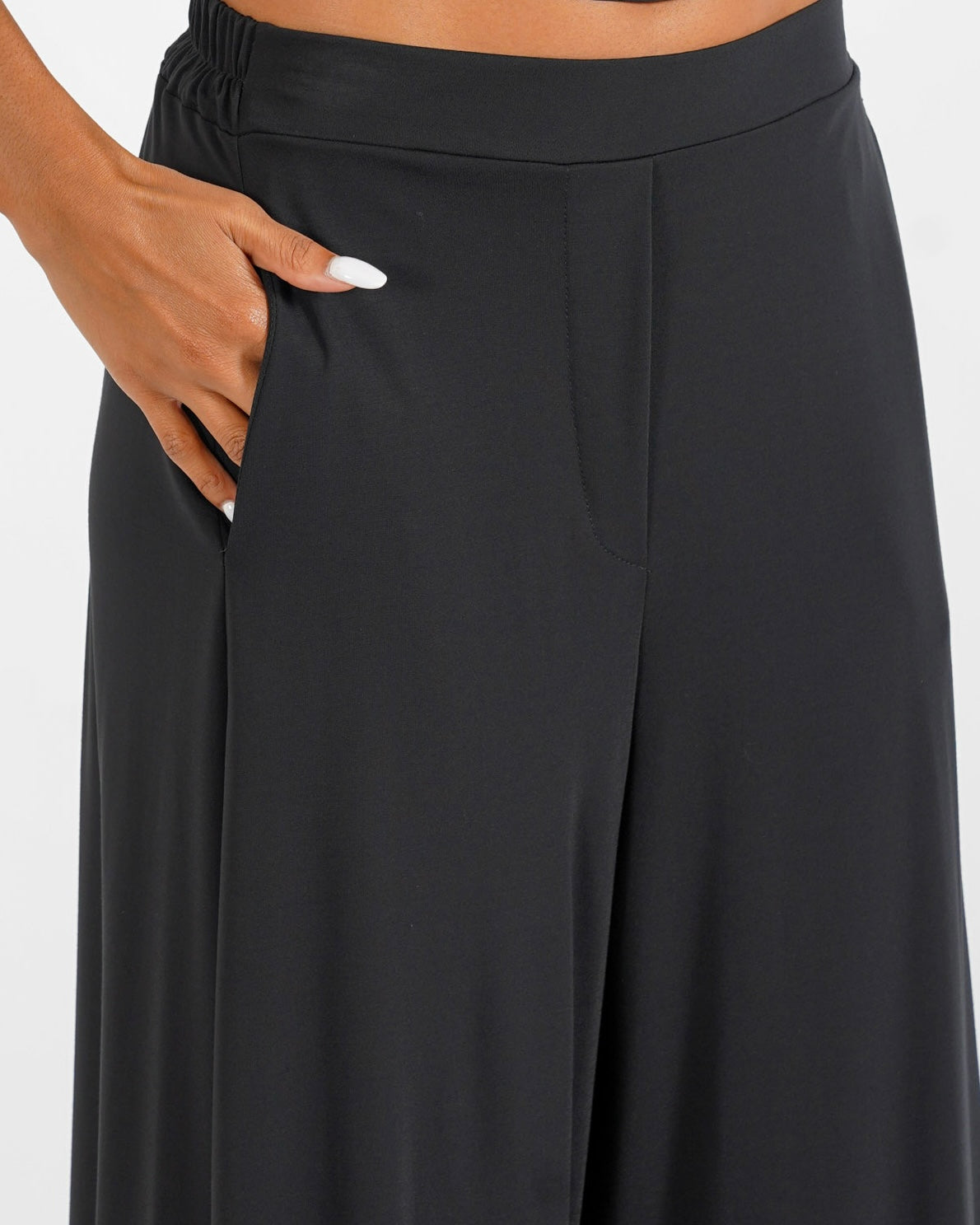 Pantaloni con baschina e gamba larga - Karen