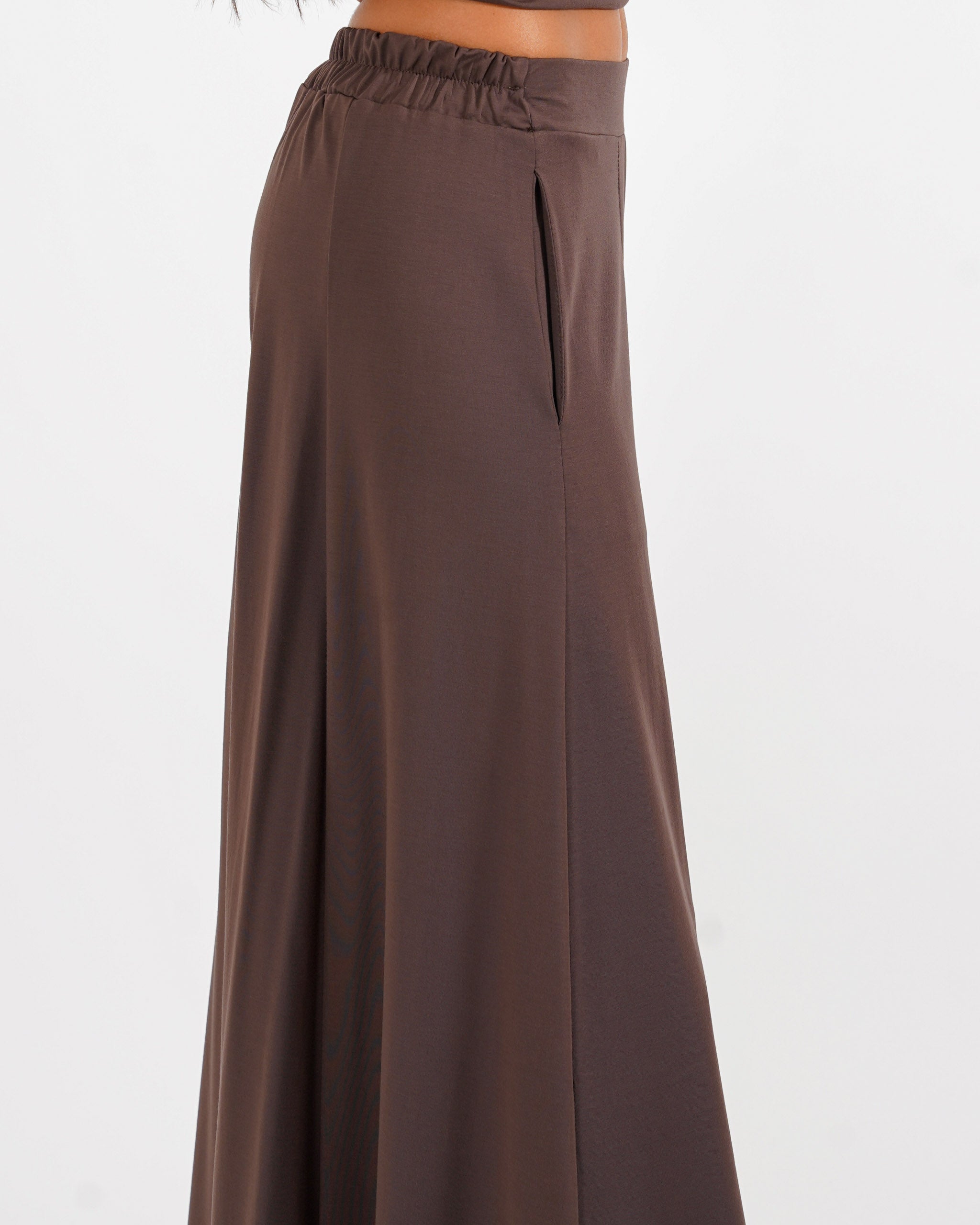 Pantaloni con baschina e gamba larga - Karen