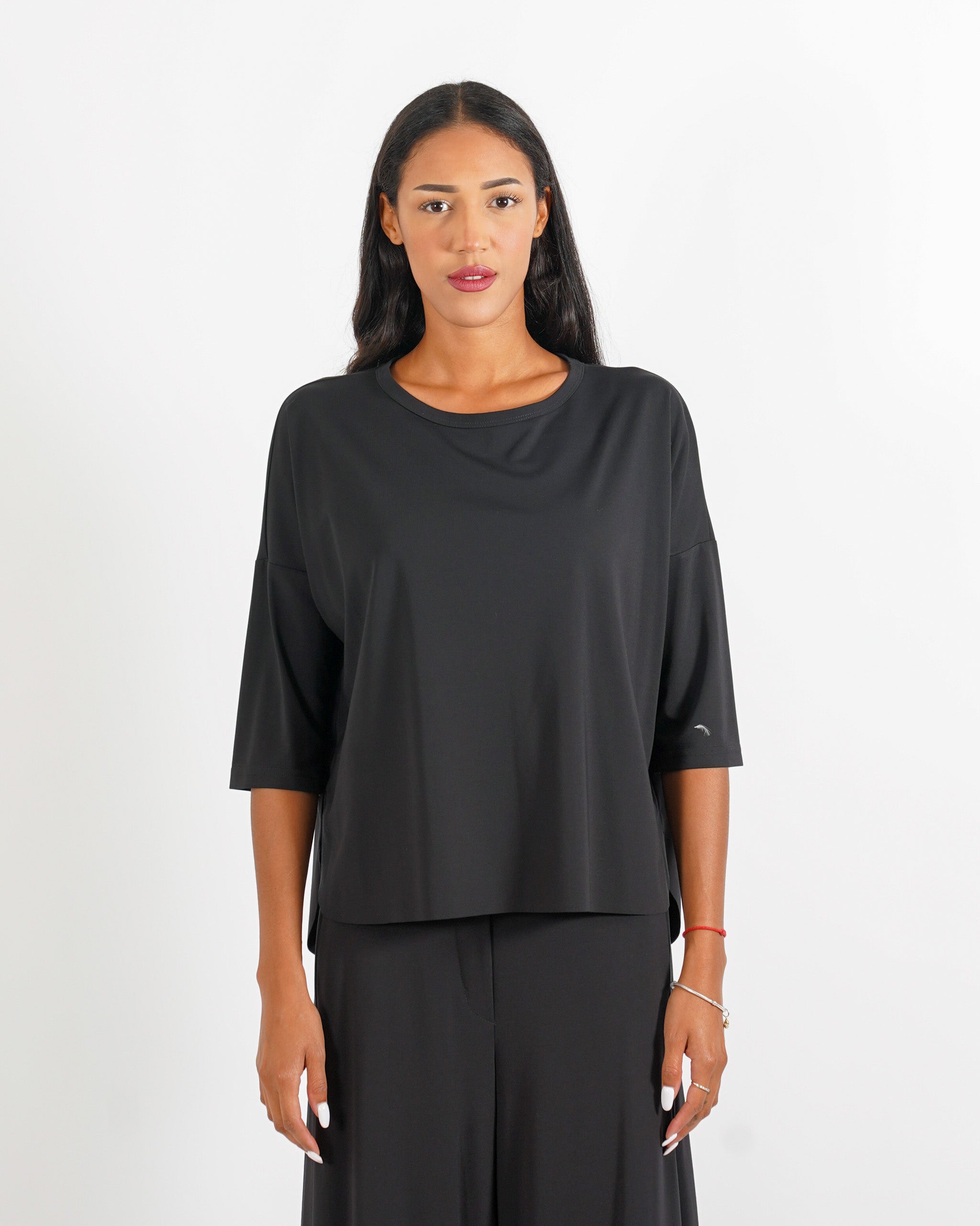 Blusa girocollo manica raglan - Odiosa