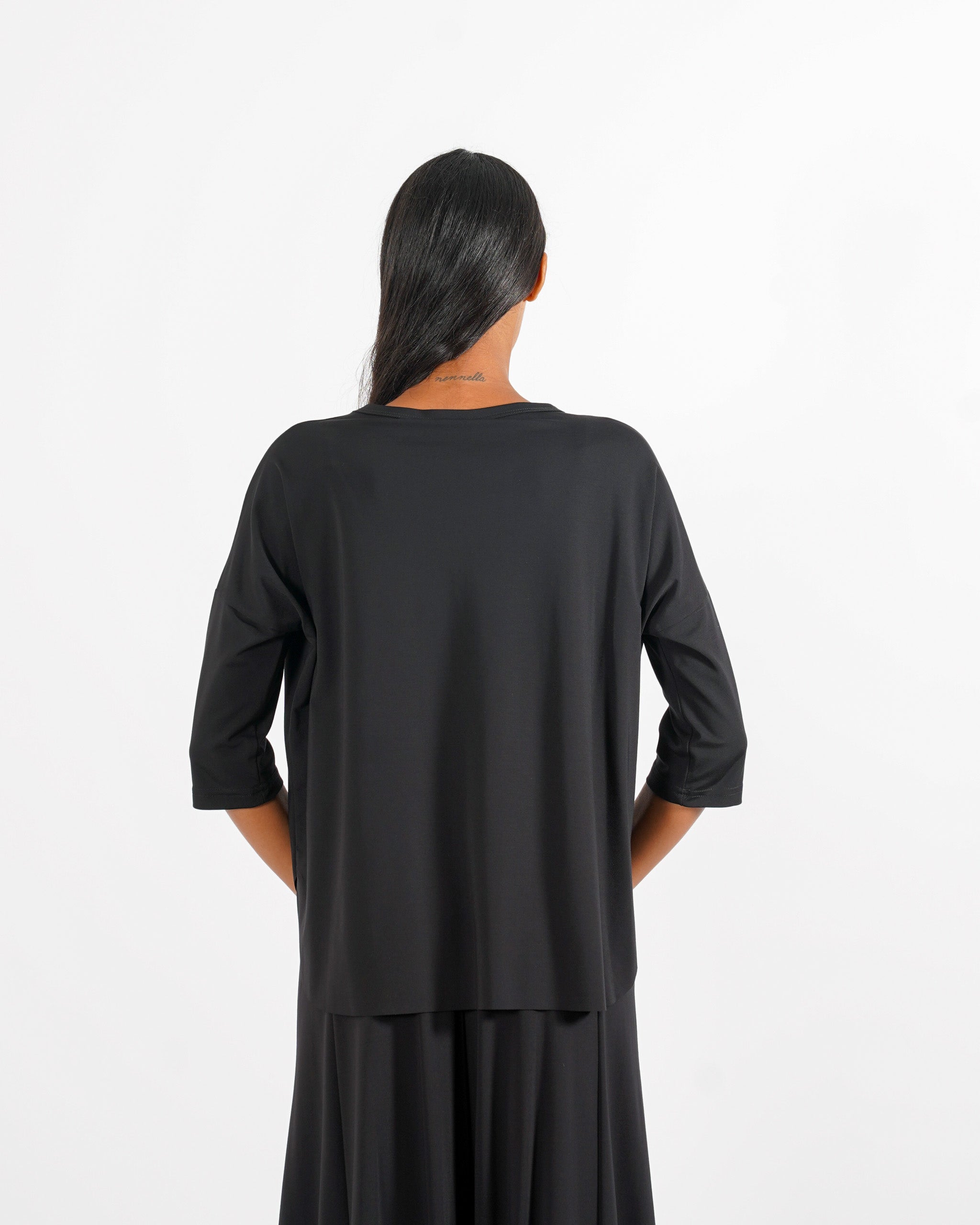 Blusa girocollo manica raglan - Odiosa