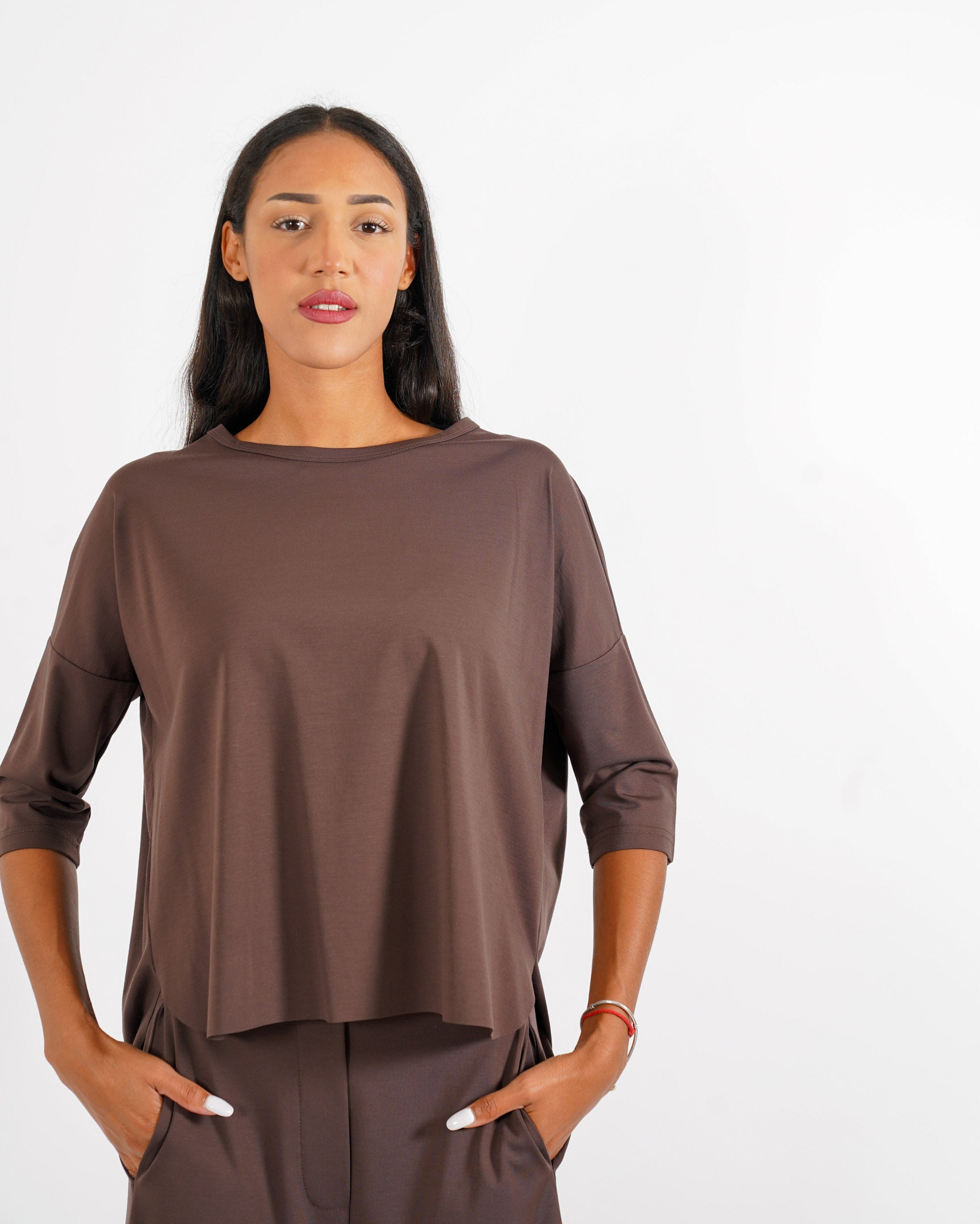 Blusa girocollo manica raglan - Odiosa