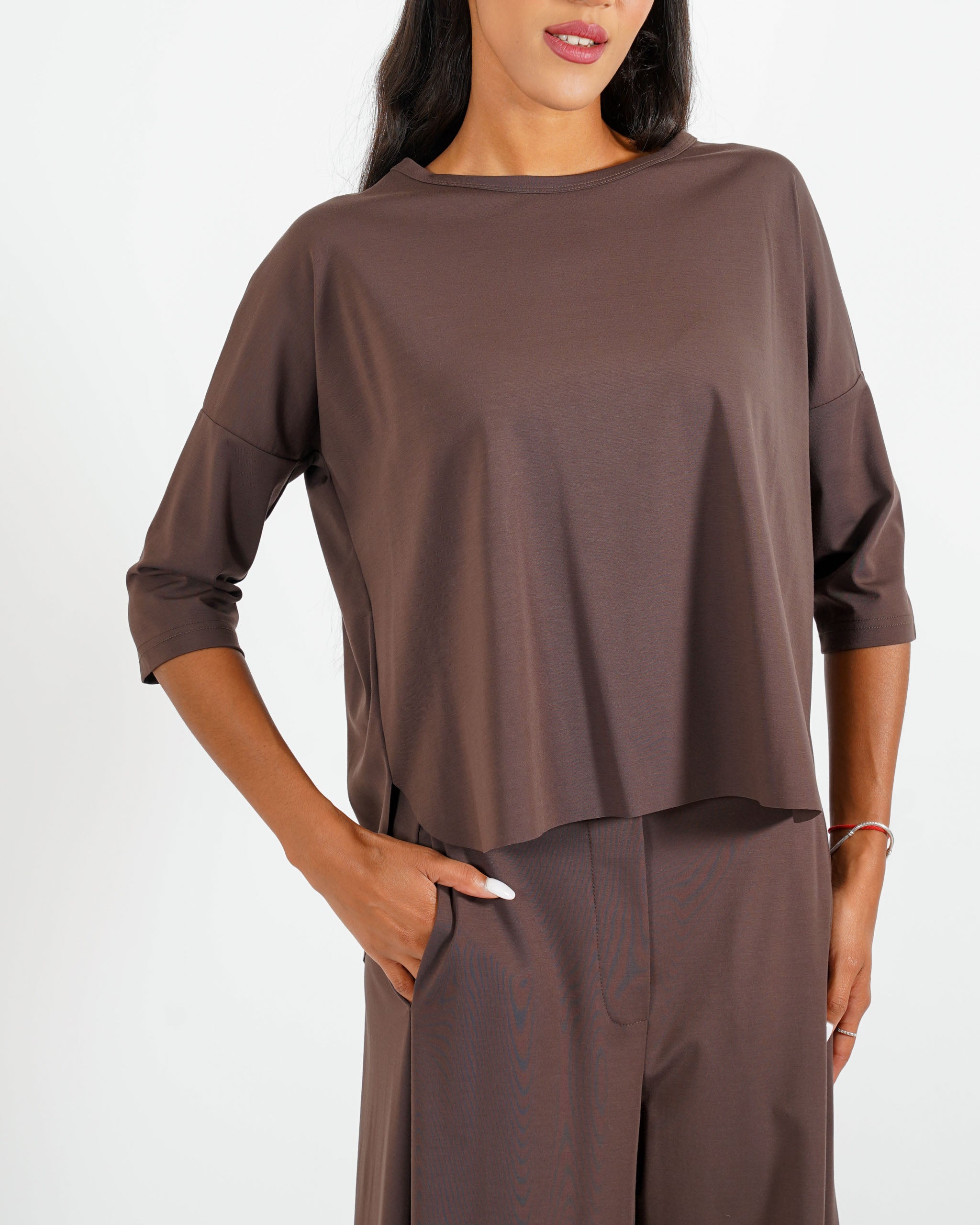 Blusa girocollo manica raglan - Odiosa