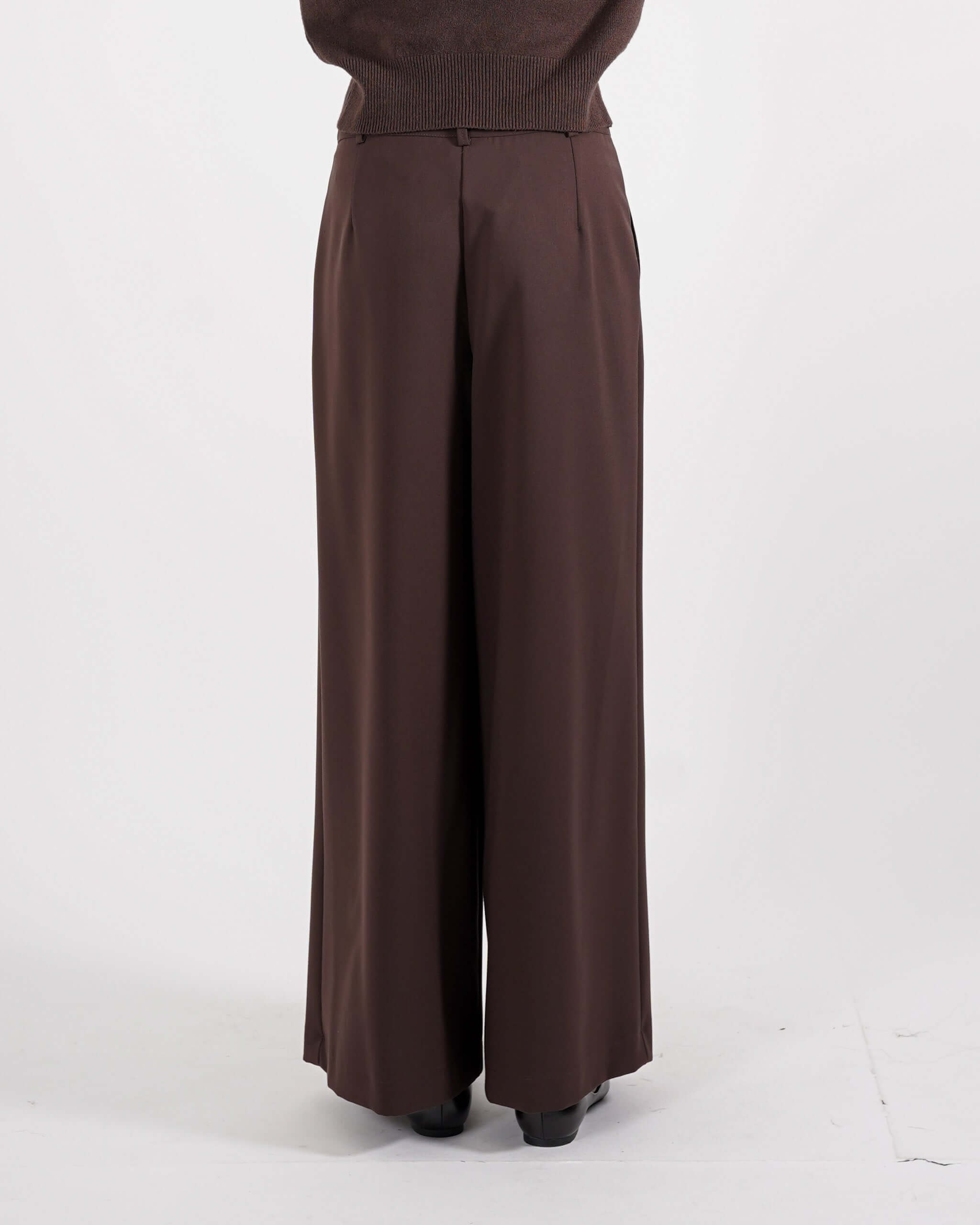 Pantaloni gamba larga in eco fibra - Preziosa - Hope Fashion