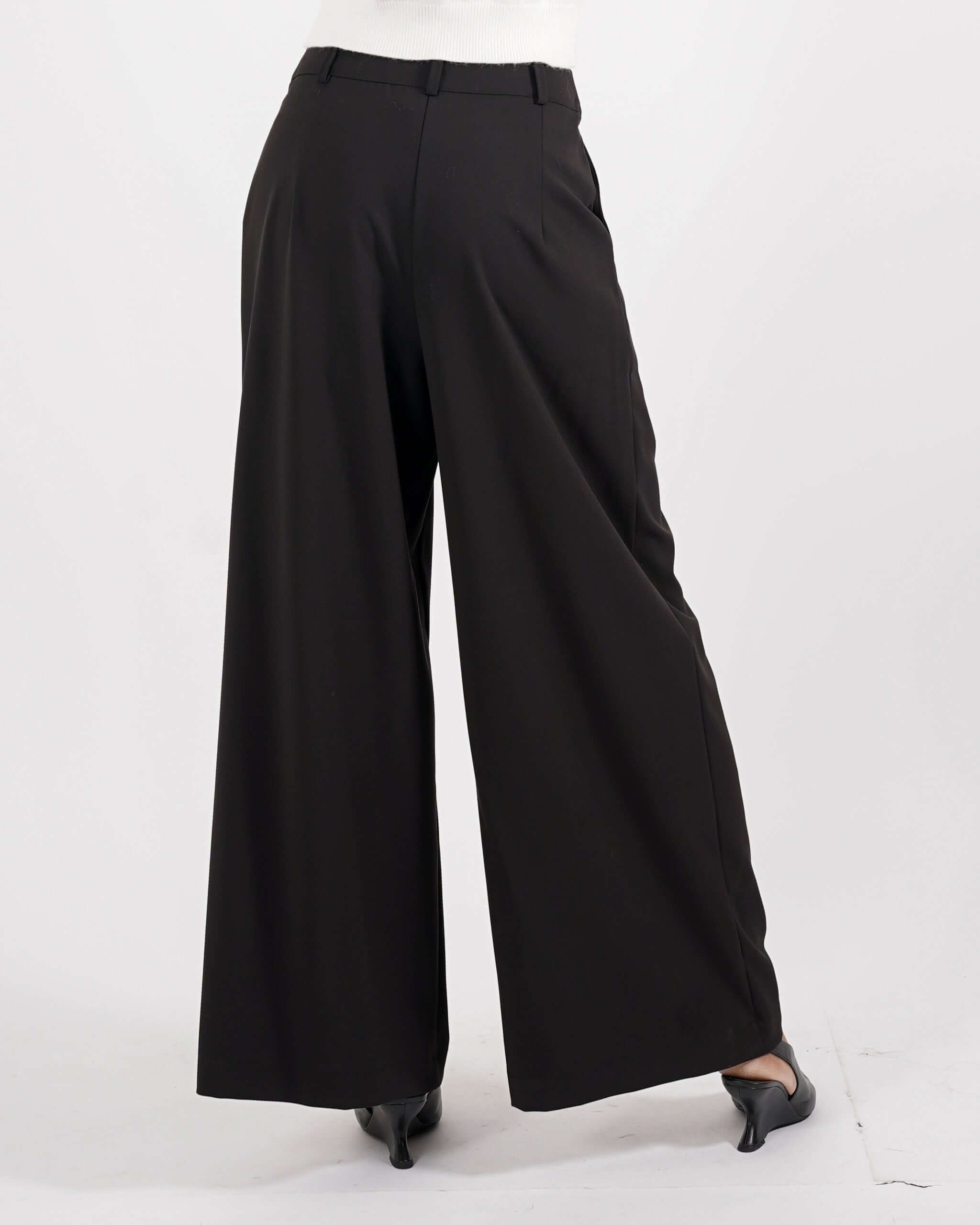 Pantaloni gamba larga in eco fibra - Preziosa - Hope Fashion