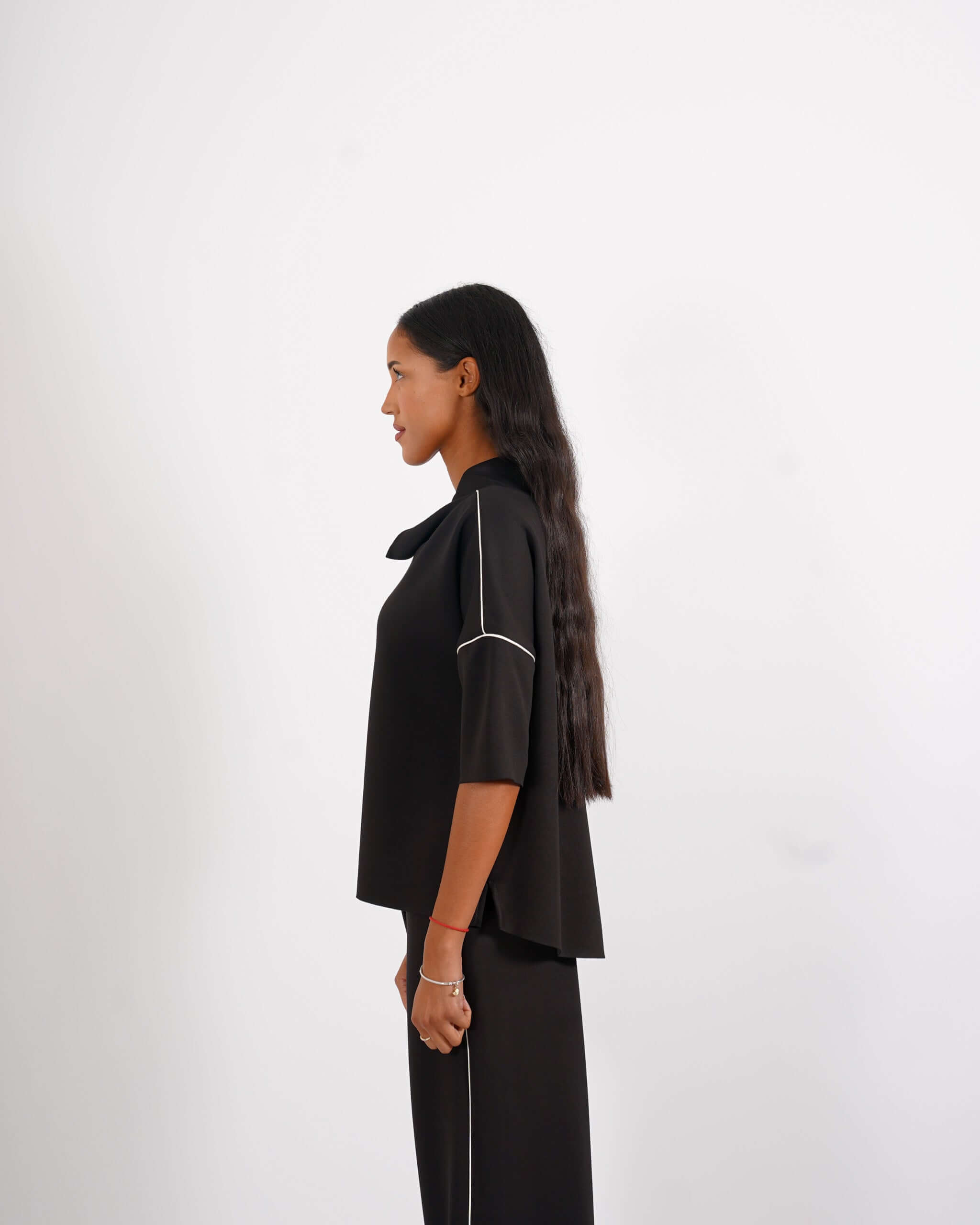 Felpa collo a cratere in felpa - Palmira - Hope Fashion