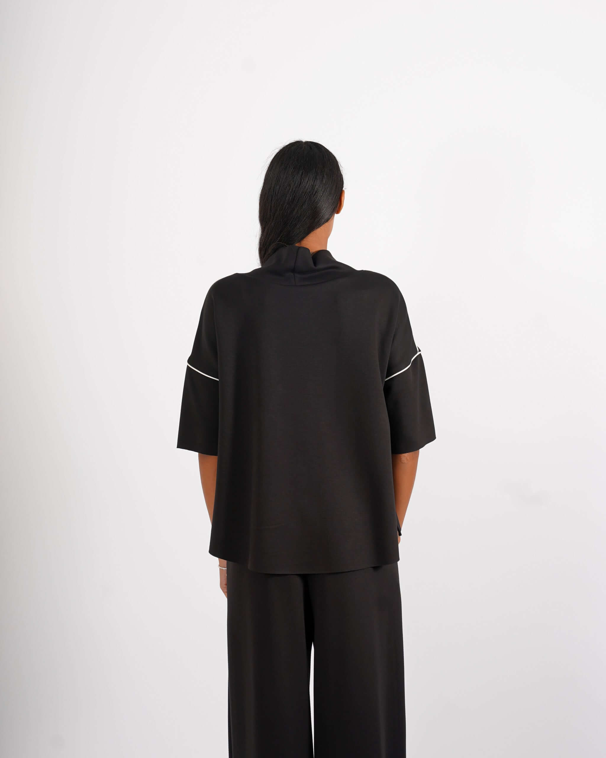 Felpa collo a cratere in felpa - Palmira - Hope Fashion