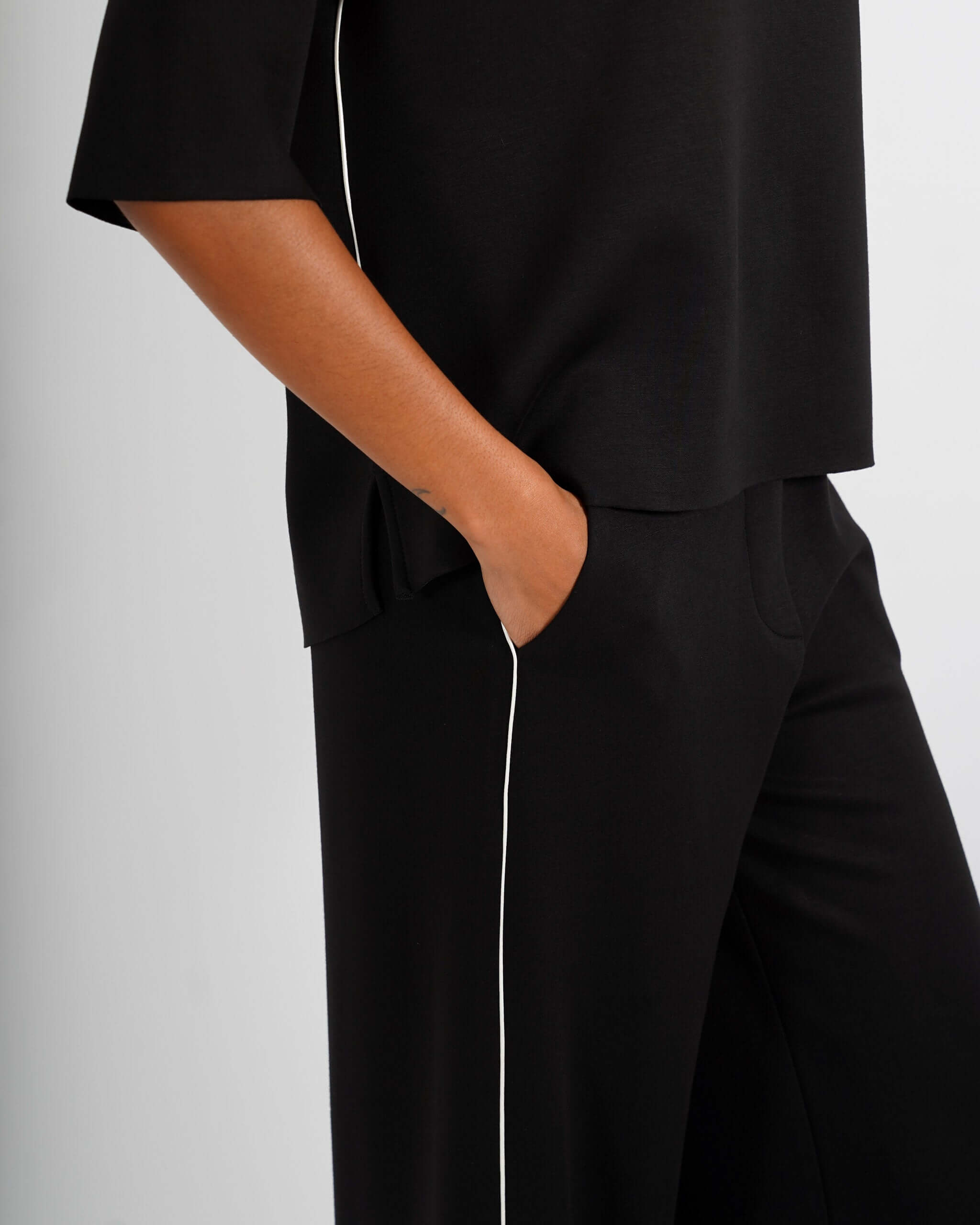 Felpa collo a cratere in felpa - Palmira - Hope Fashion