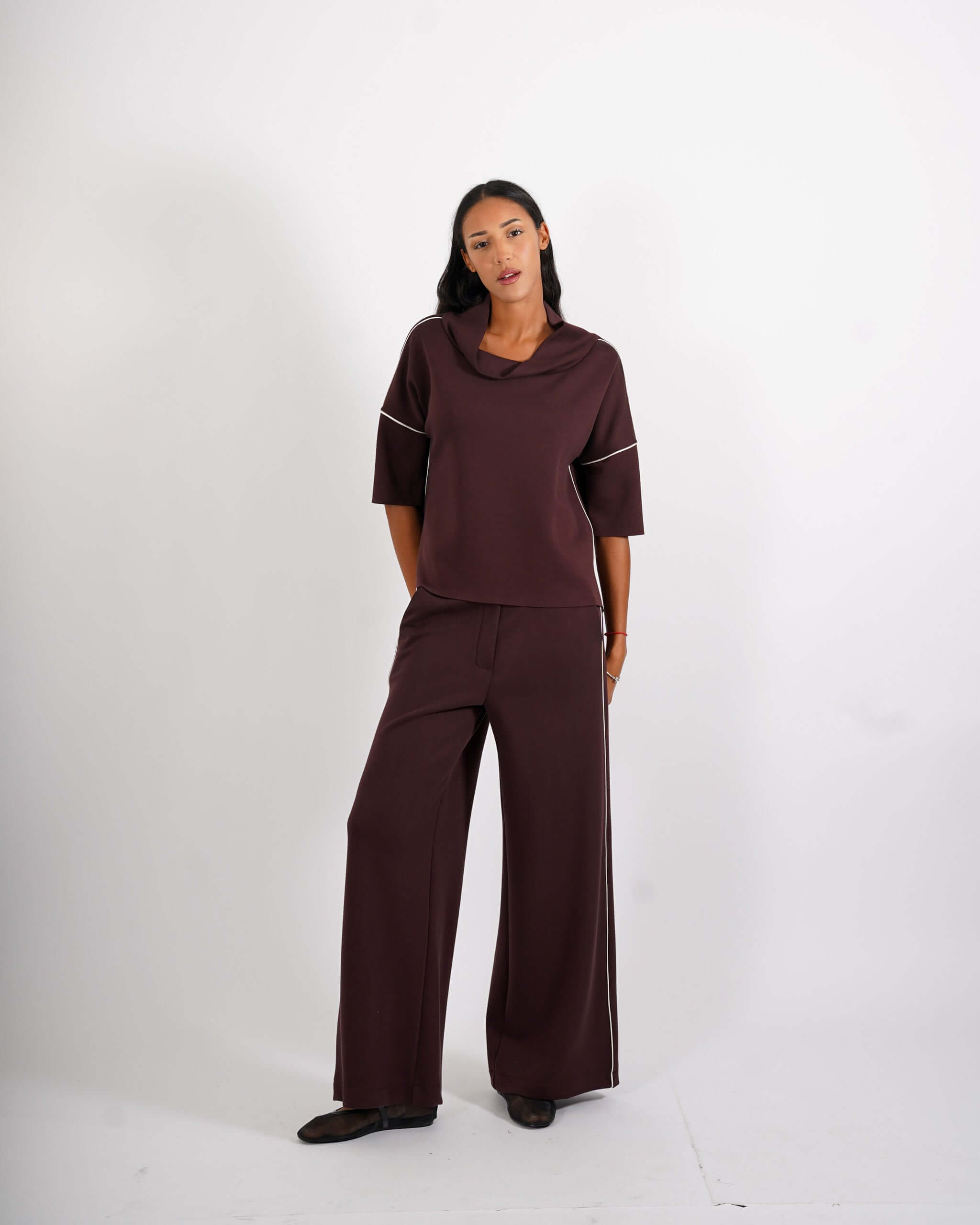 Pantaloni palazzo in felpa - Gubbio - Hope Fashion