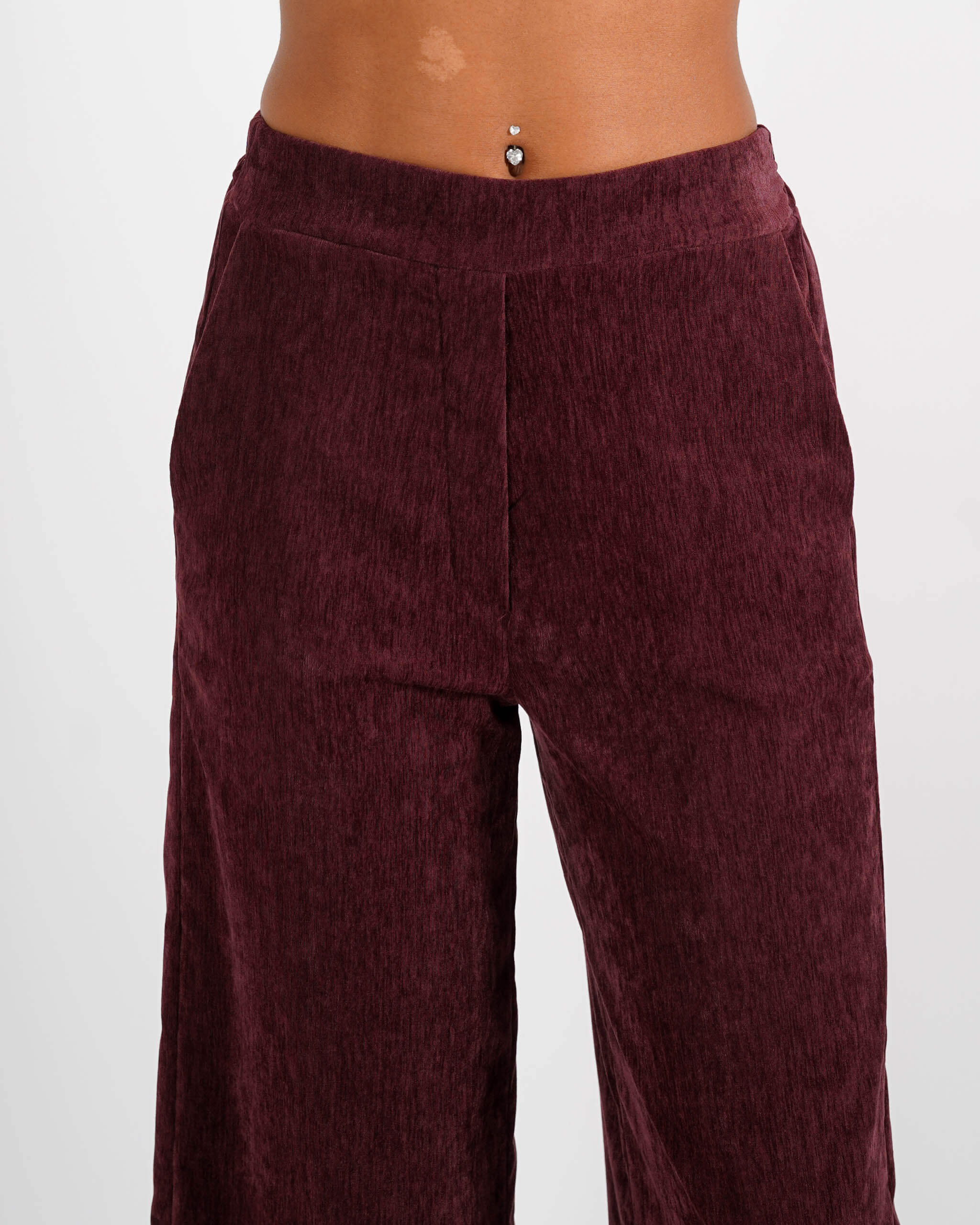 Pantaloni palazzo in mano velluto - Gubbio - Hope Fashion