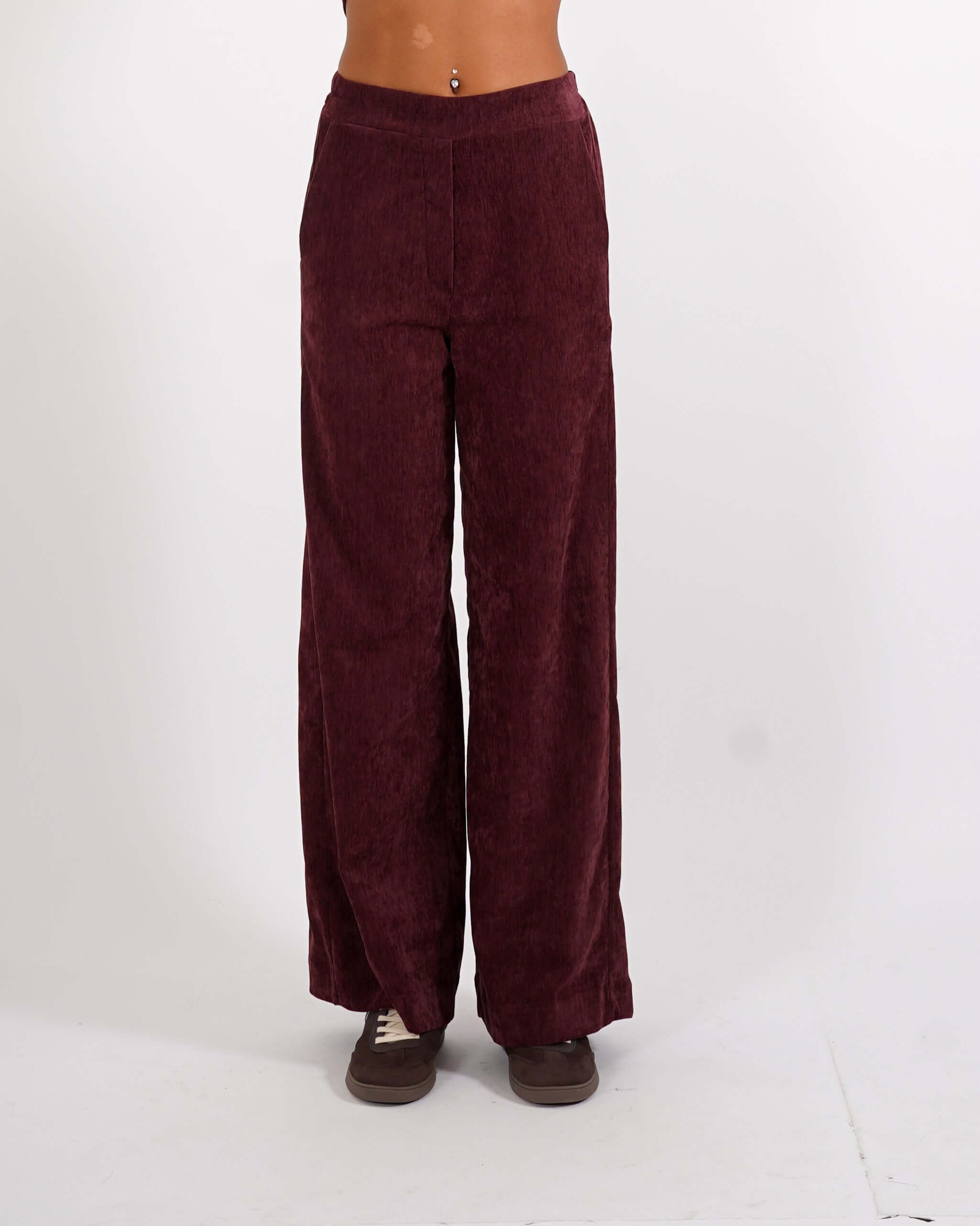 Pantaloni palazzo in mano velluto - Gubbio - Hope Fashion