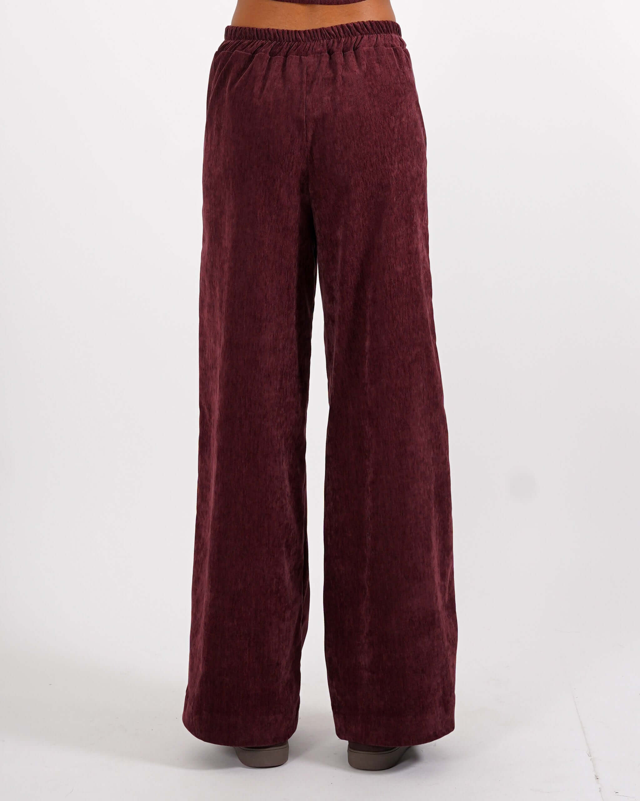 Pantaloni palazzo in mano velluto - Gubbio - Hope Fashion