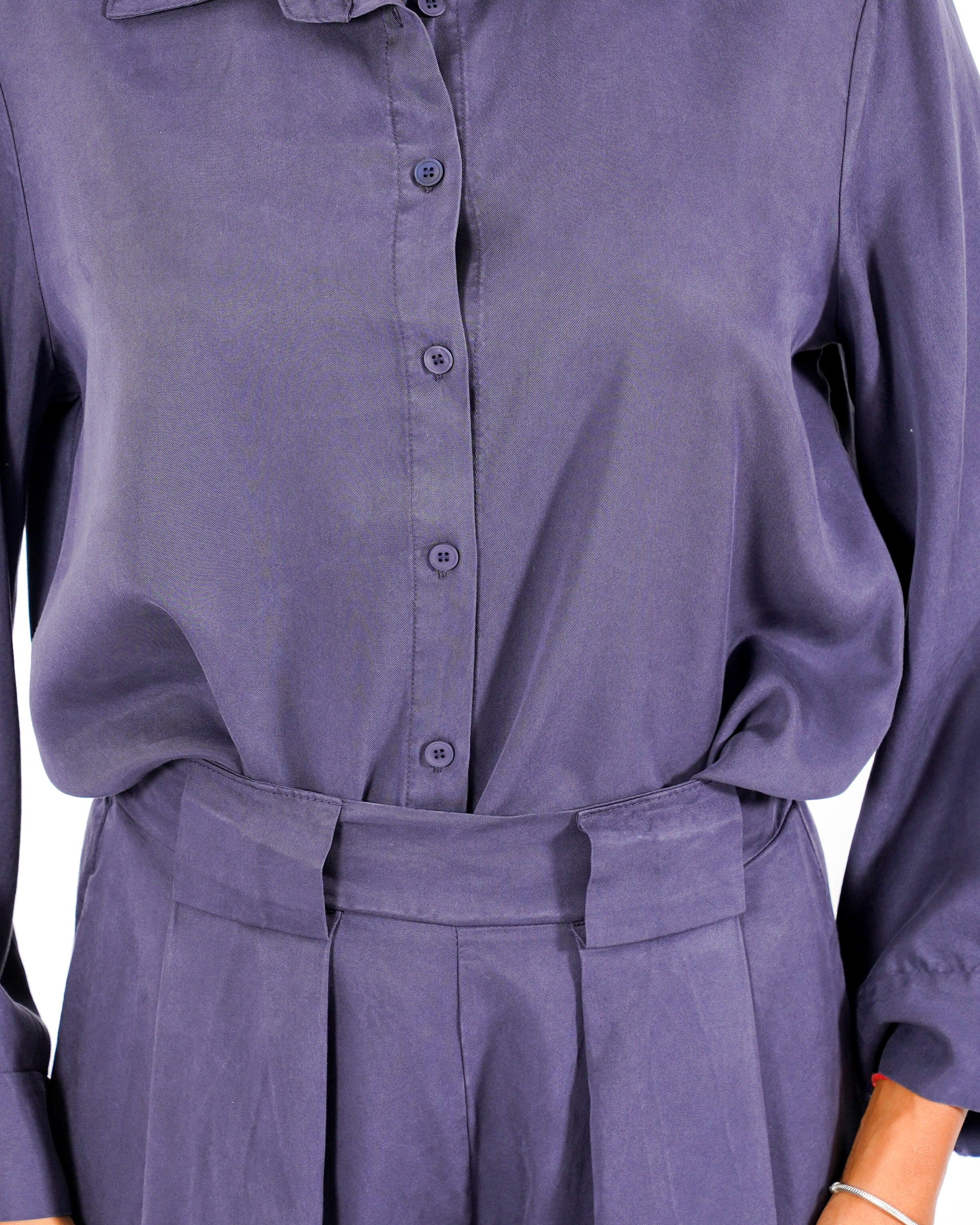 Pantaloni gamba larga in tessuto fluido _ Moderna