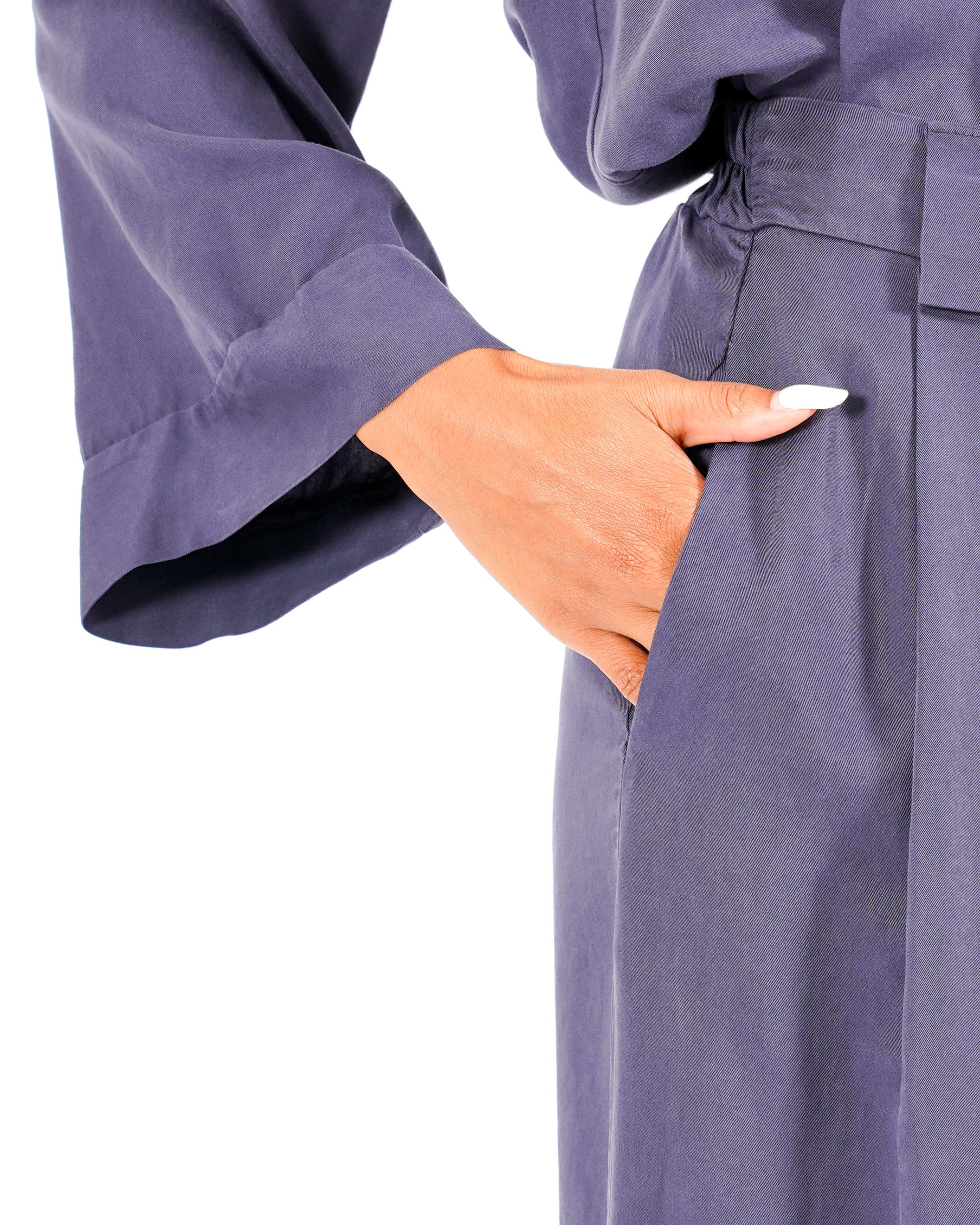 Pantaloni gamba larga in tessuto fluido _ Moderna