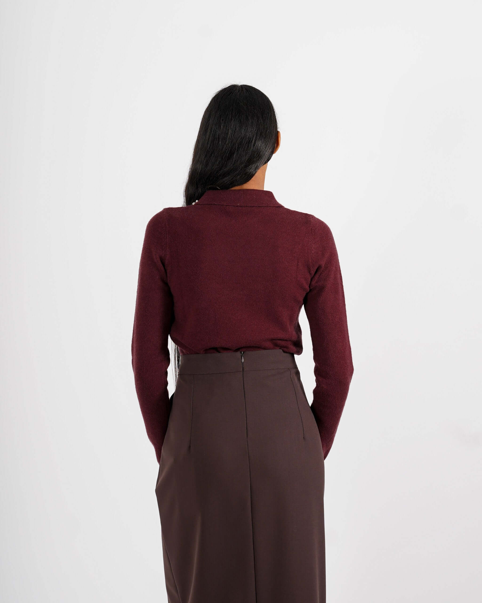 Polo manica lunga con applicazioni di strass - Lolita - Hope Fashion