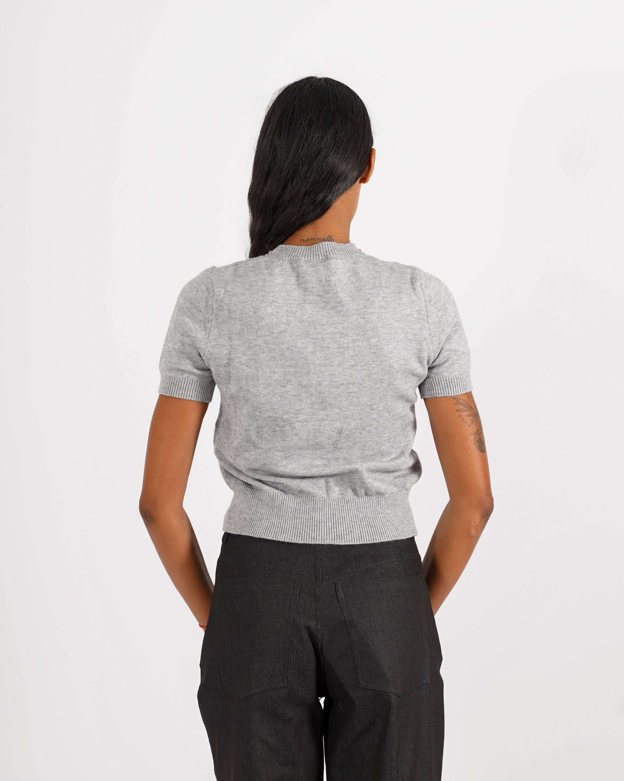 Maglia girocollo con applicazioni di strass - Orlanda - Hope Fashion