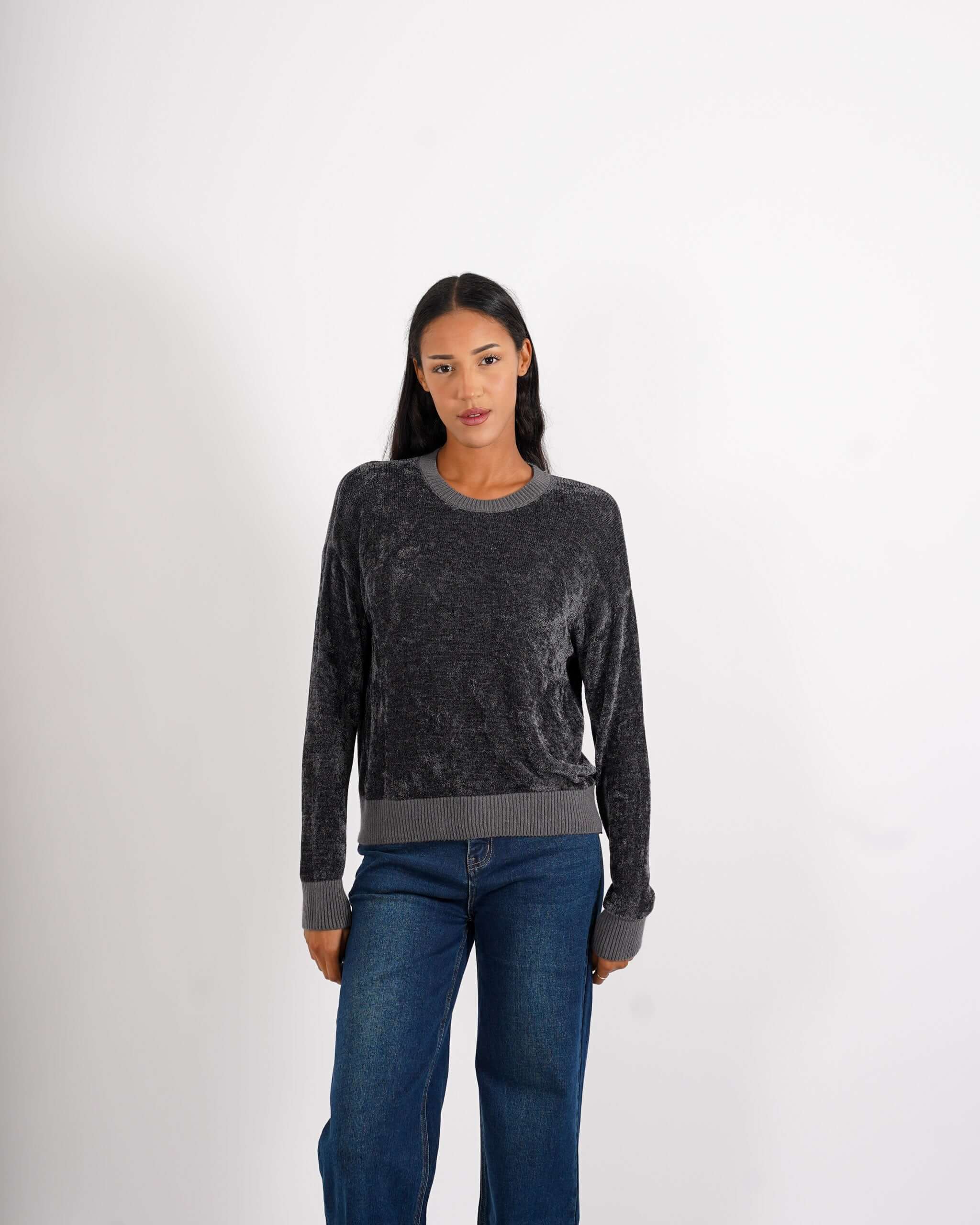 Maglia girocollo in mano ciniglia - Segunda - Hope Fashion