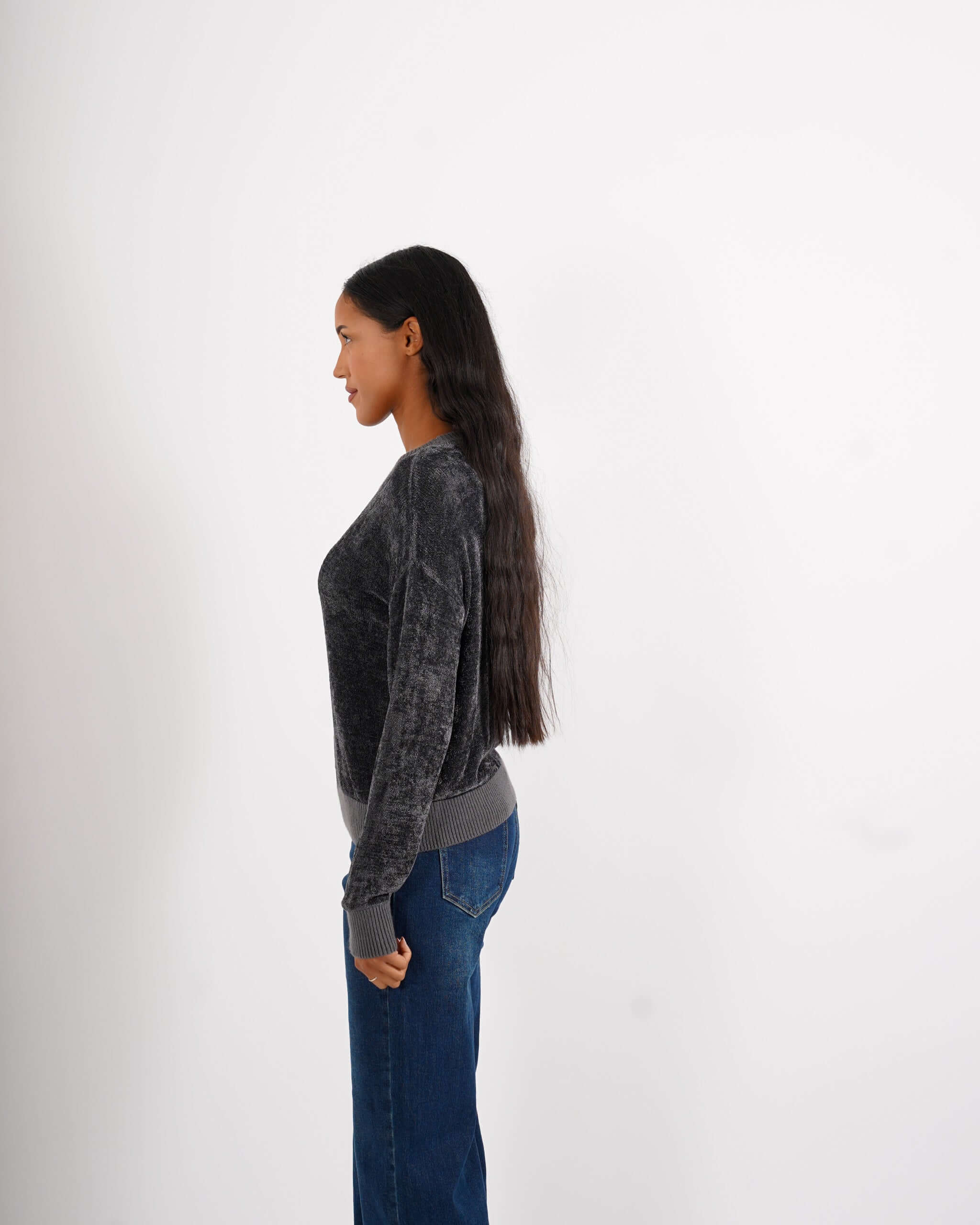 Maglia girocollo in mano ciniglia - Segunda - Hope Fashion