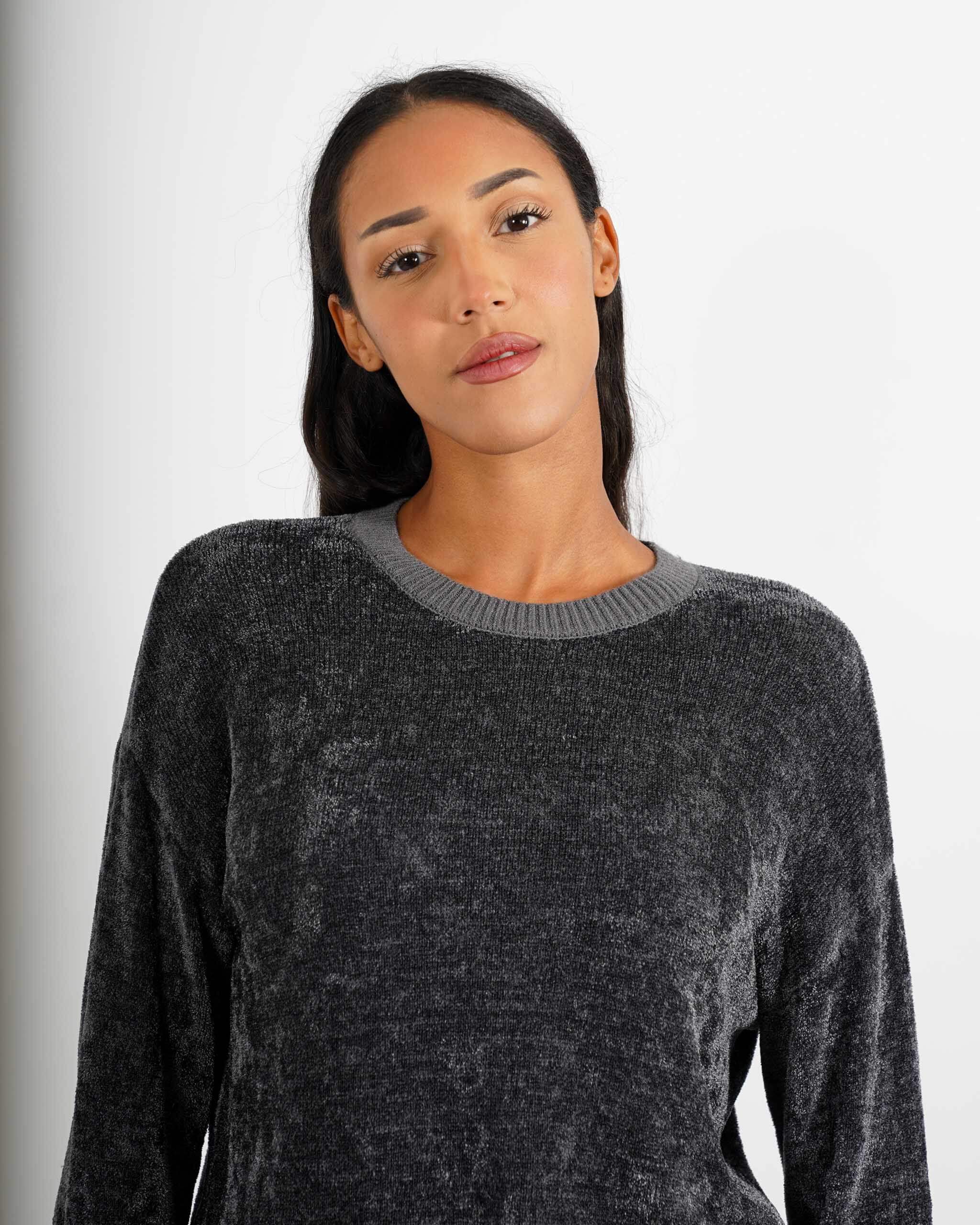 Maglia girocollo in mano ciniglia - Segunda - Hope Fashion