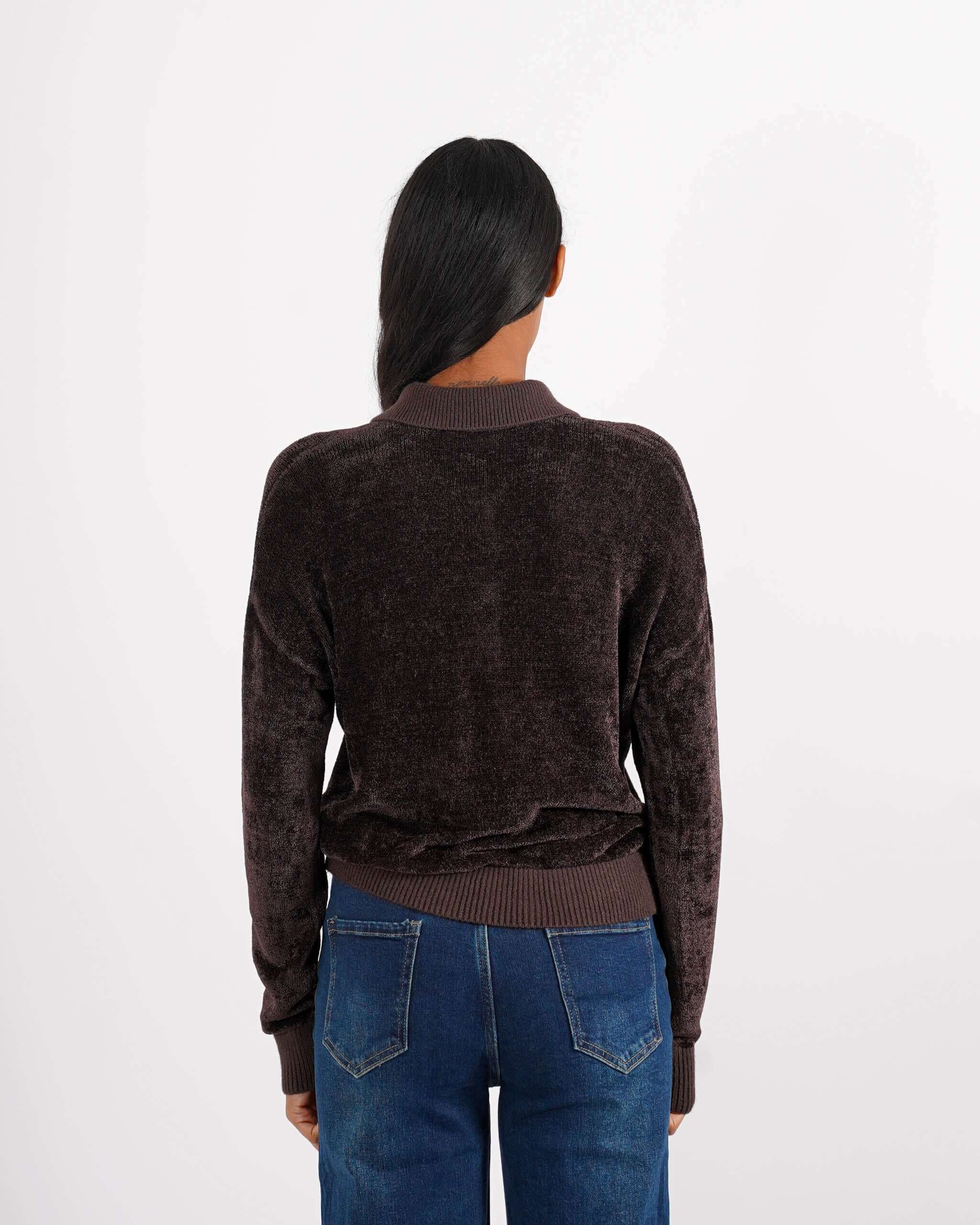 Polo manica lunga in mano ciniglia - Yanira - Hope Fashion