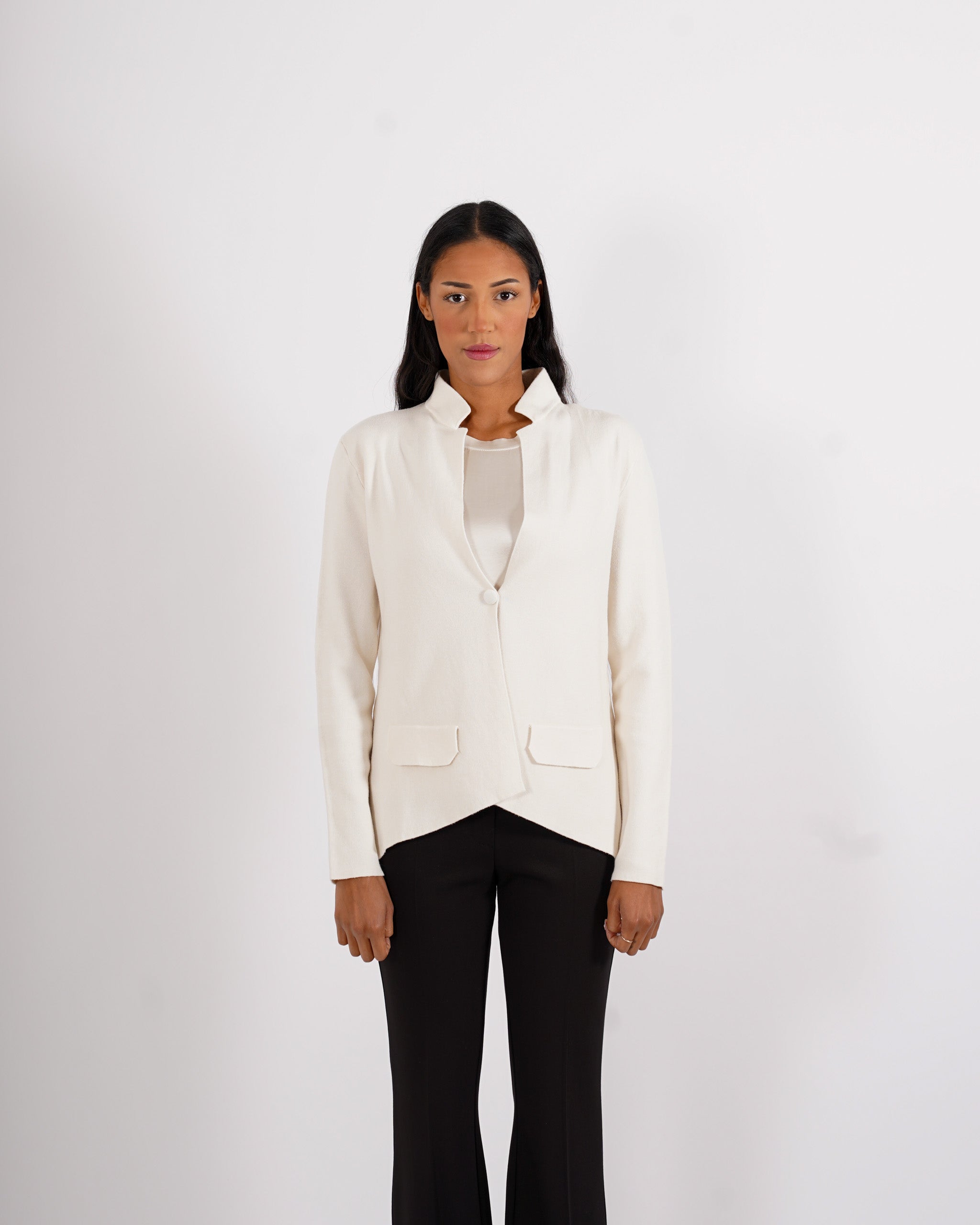 Cardigan in maglia con un bottone - Marocco