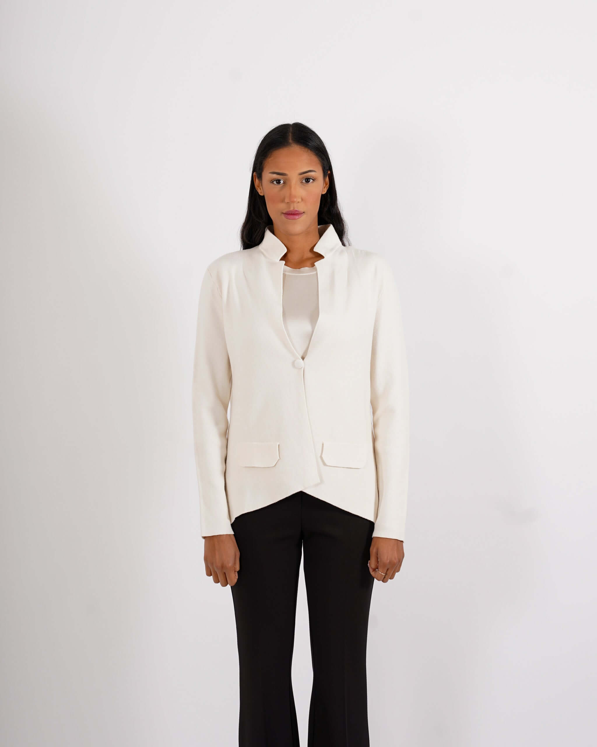 Cardigan in maglia con un bottone - Marocco - Hope Fashion