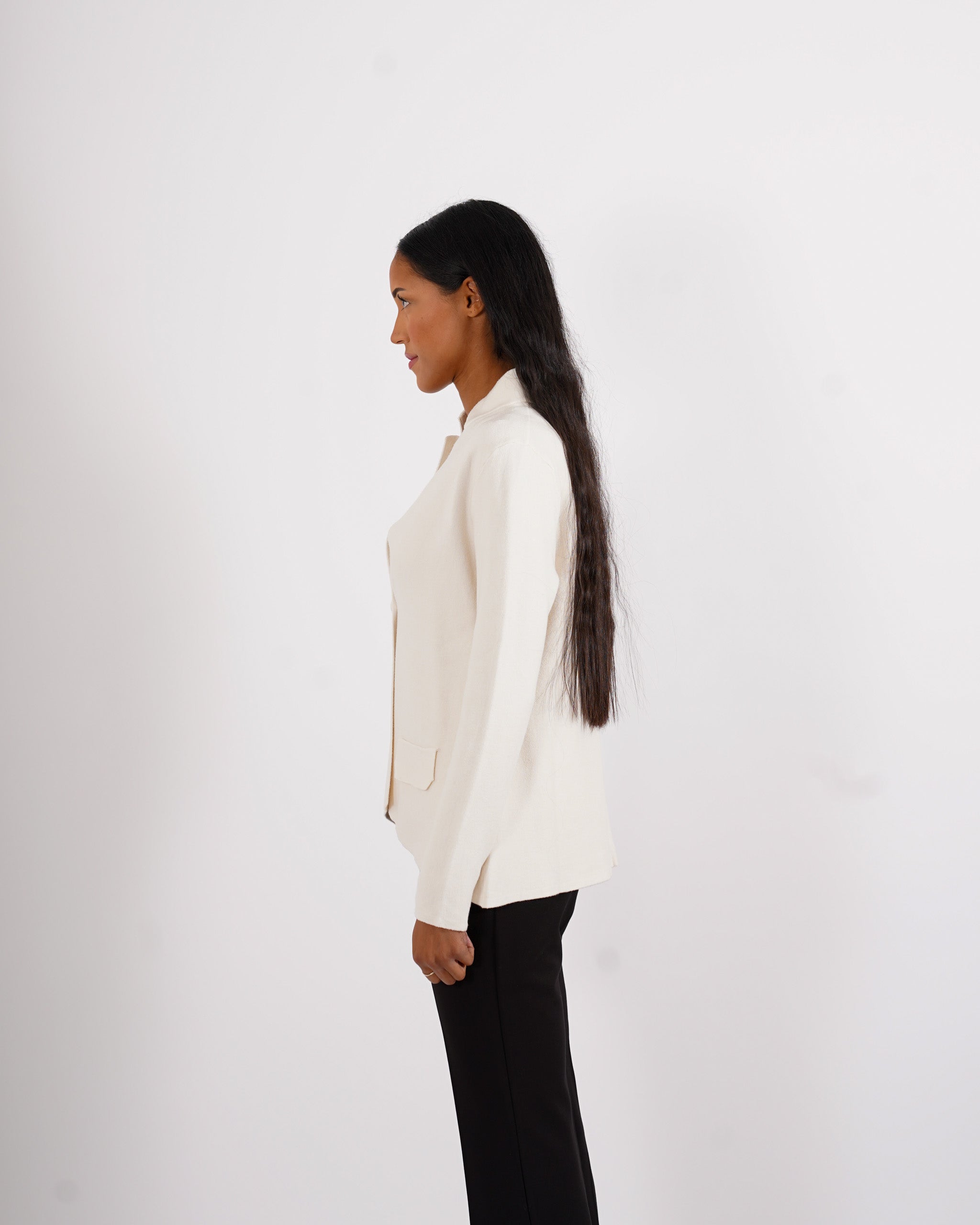 Cardigan in maglia con un bottone - Marocco