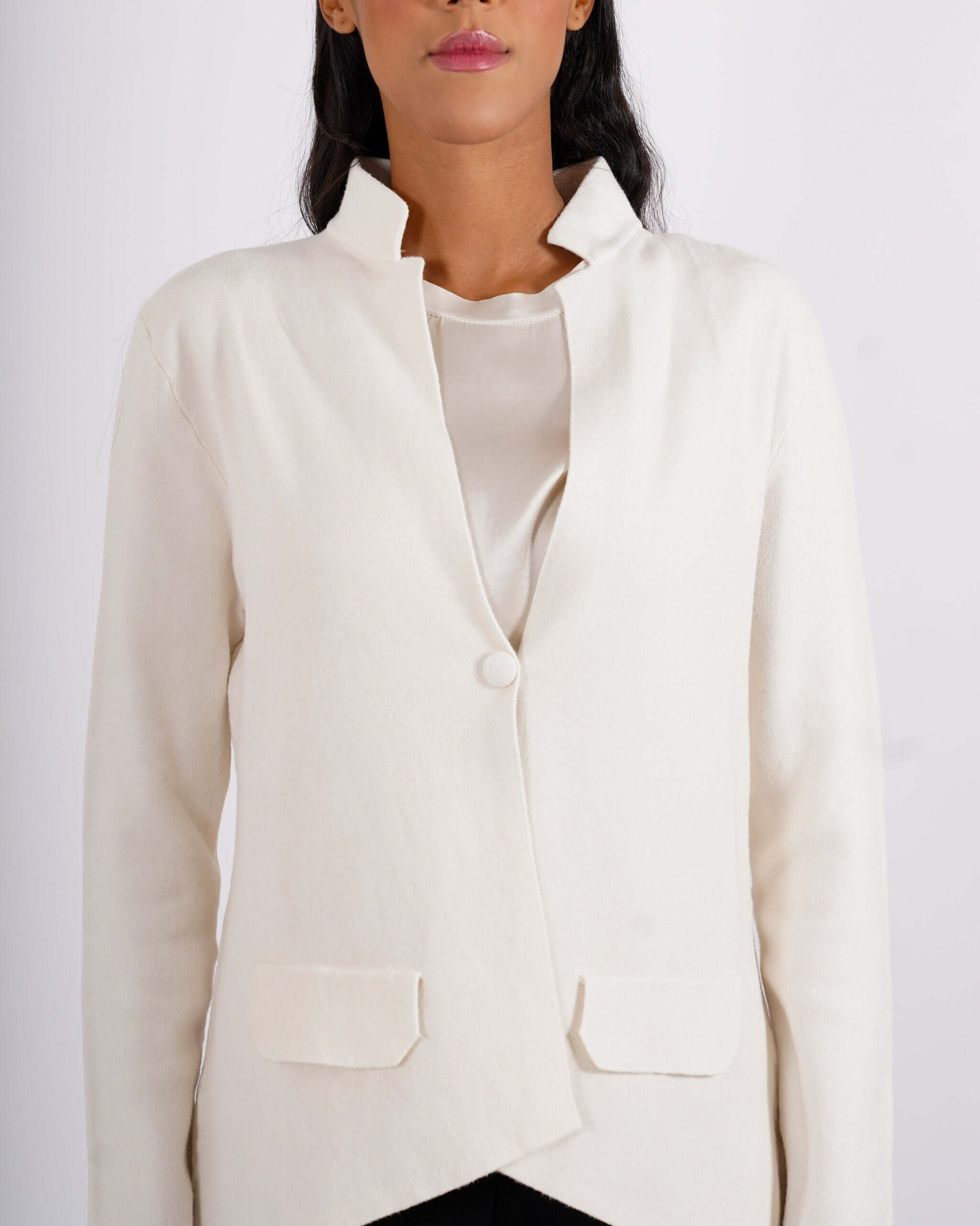 Cardigan in maglia con un bottone - Marocco - Hope Fashion