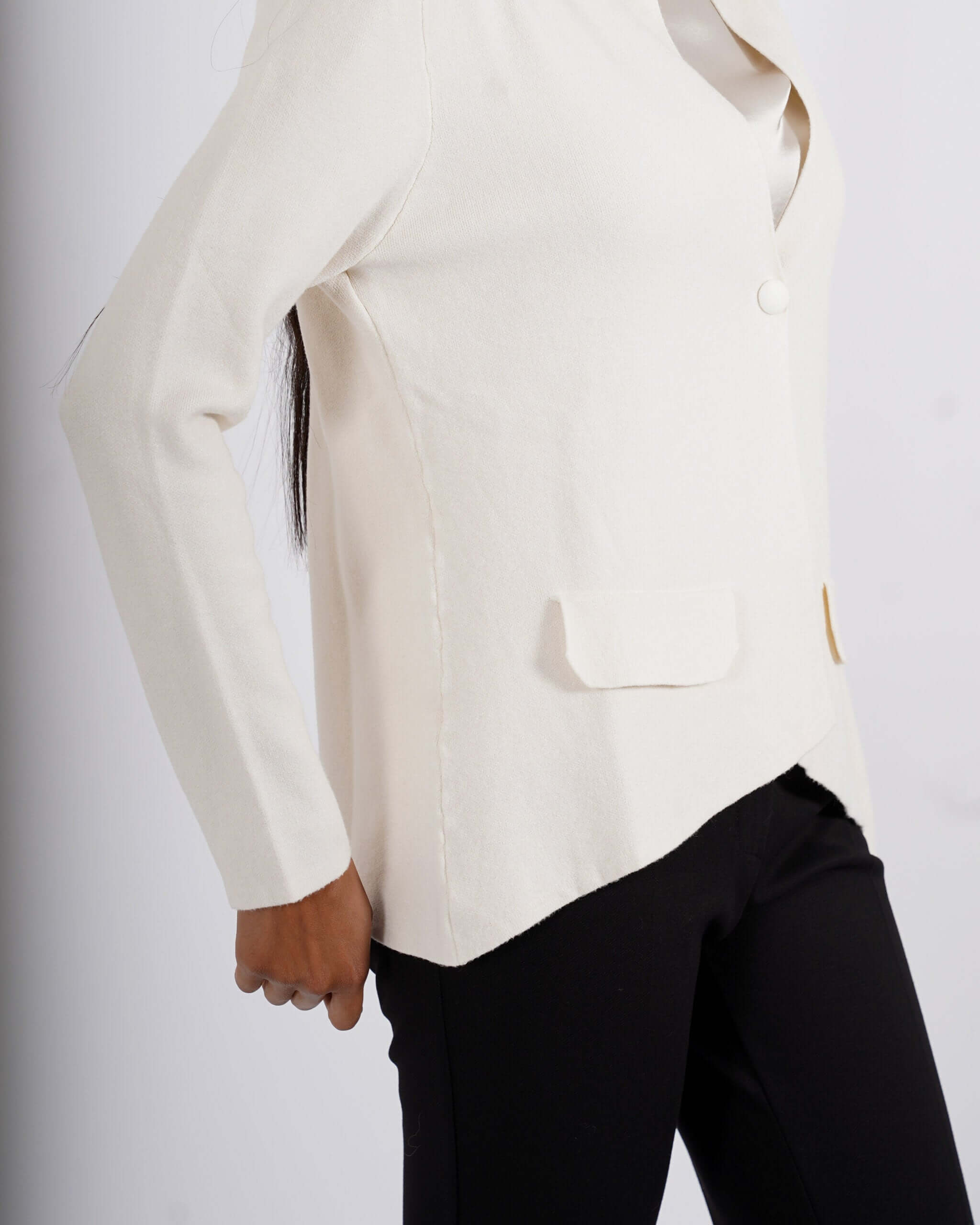 Cardigan in maglia con un bottone - Marocco - Hope Fashion