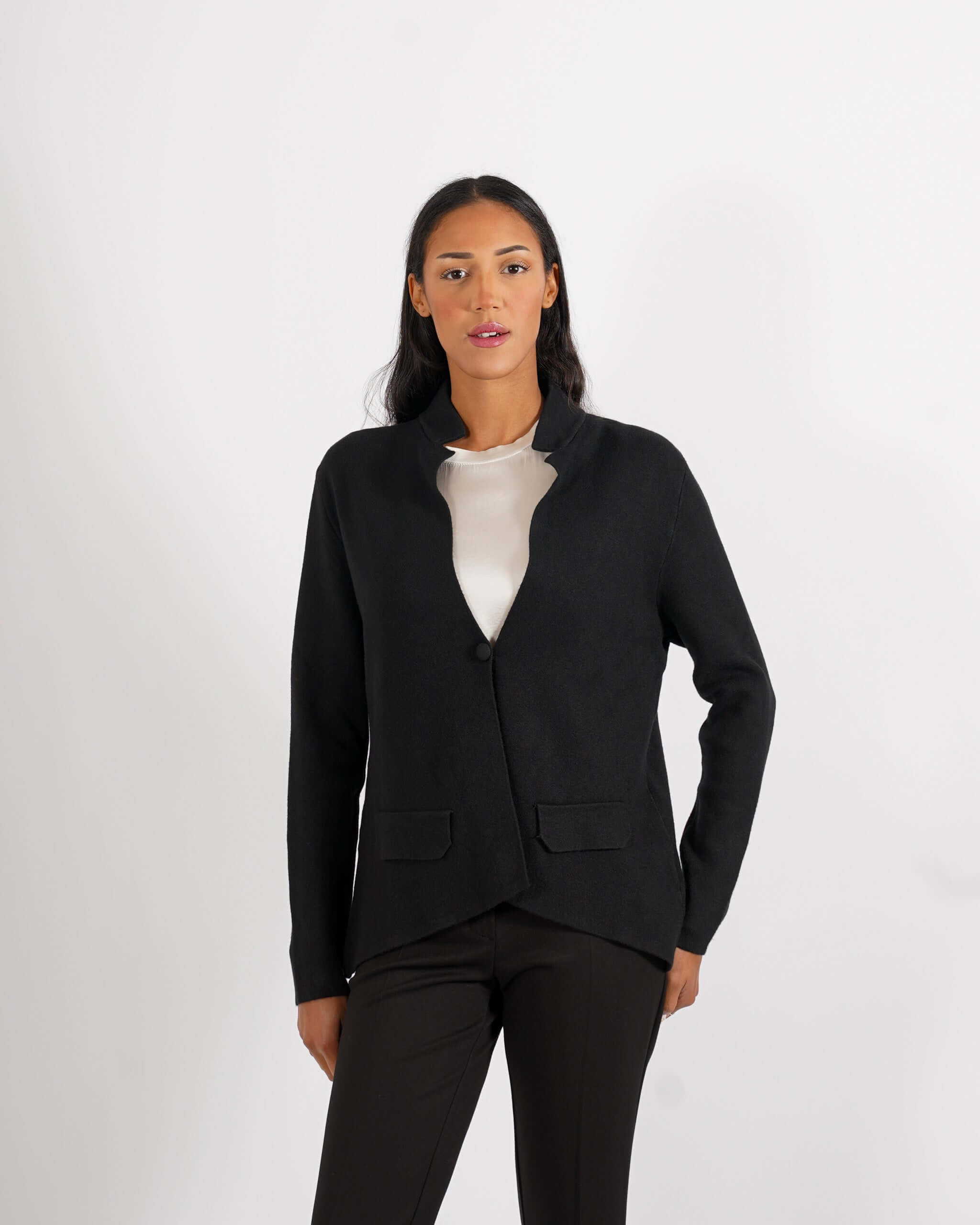 Cardigan in maglia con un bottone - Marocco - Hope Fashion