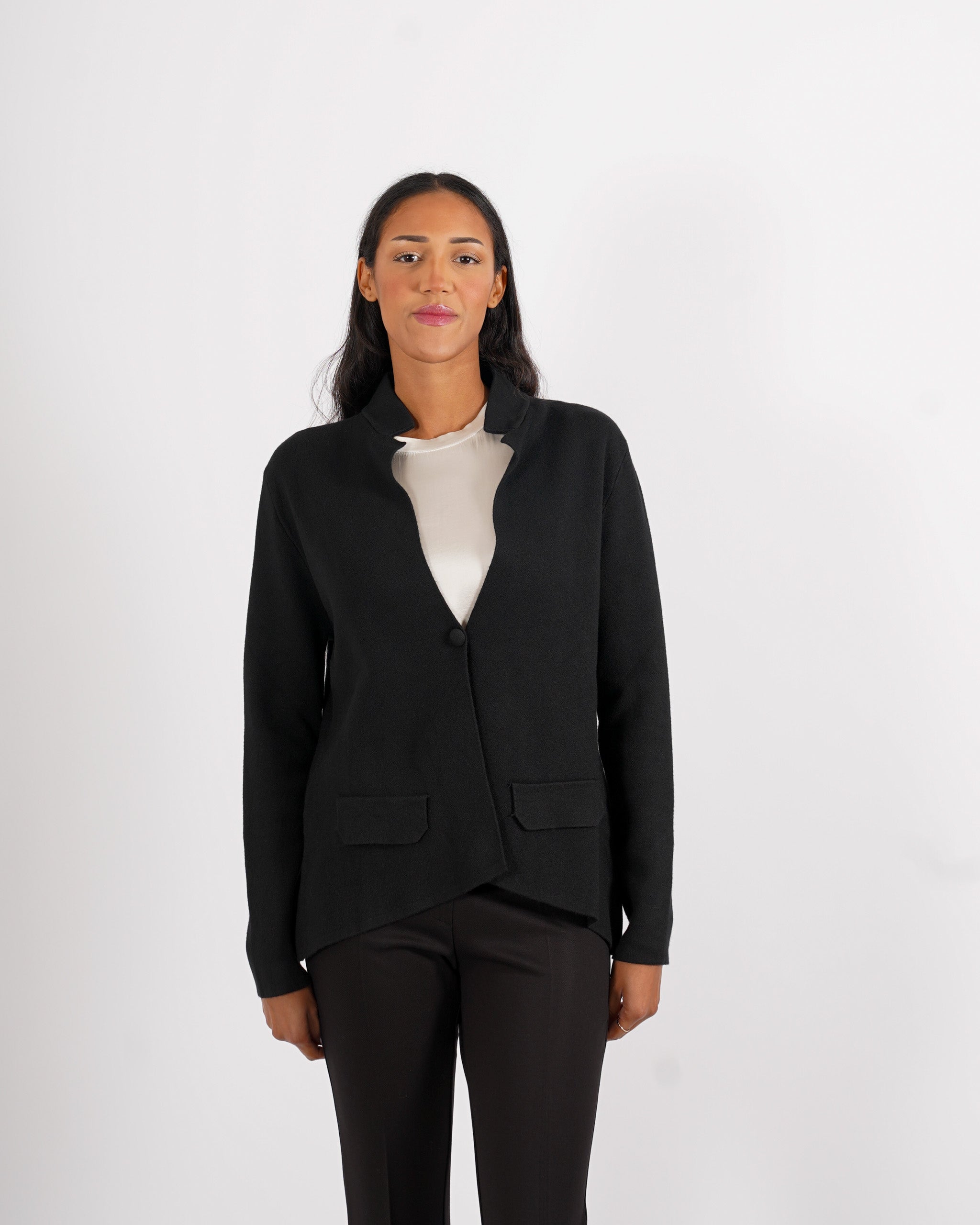 Cardigan in maglia con un bottone - Marocco