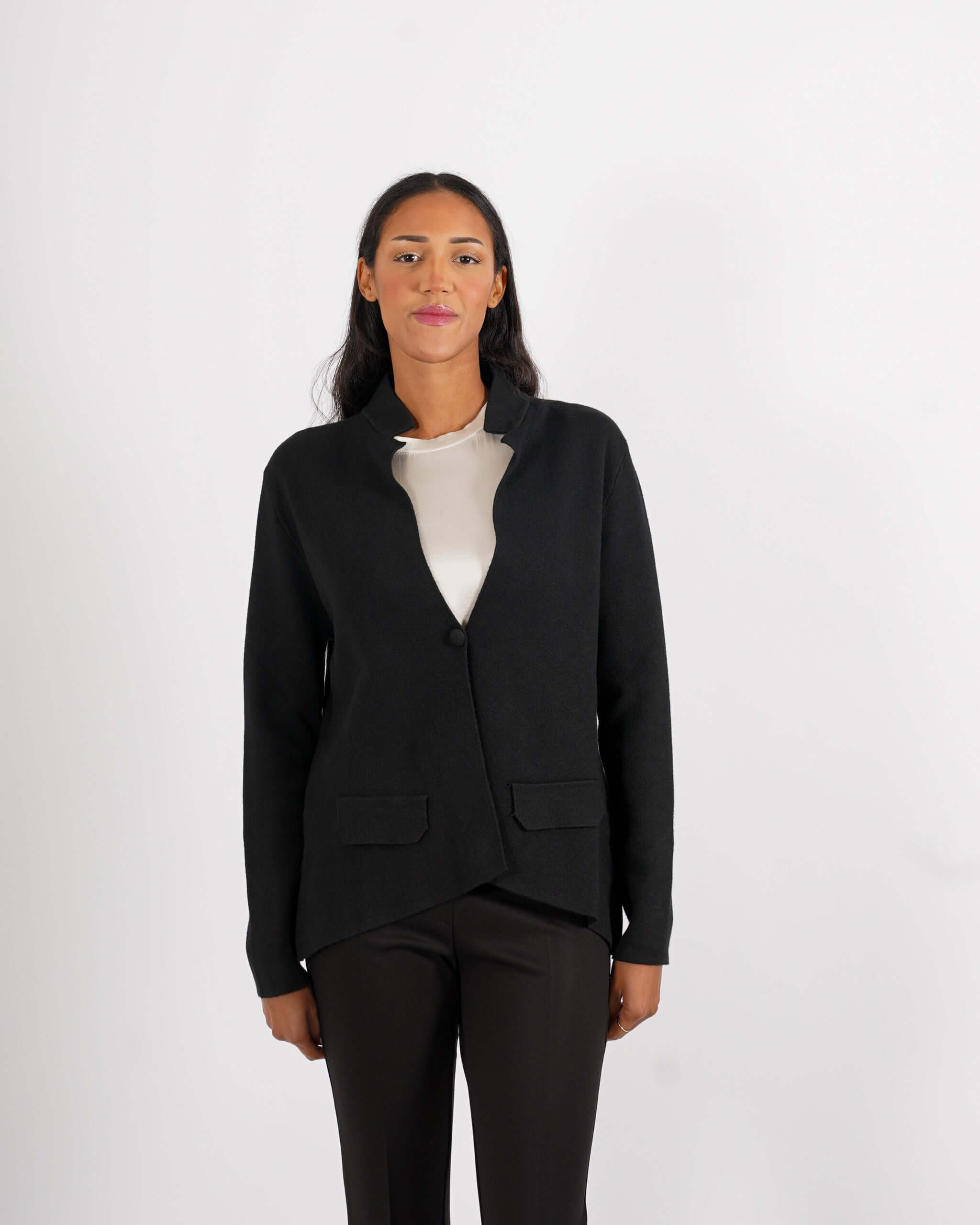 Cardigan in maglia con un bottone - Marocco - Hope Fashion