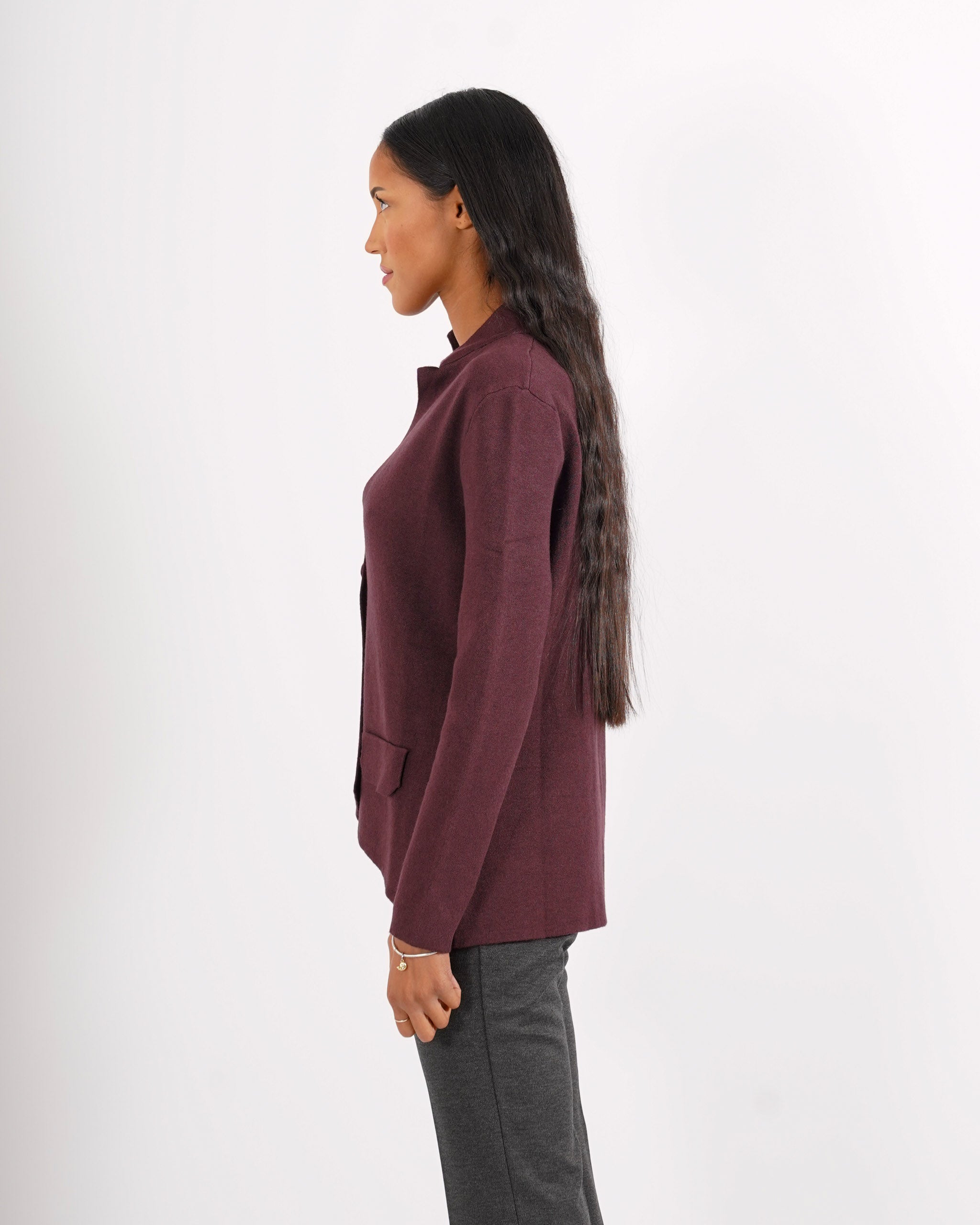 Cardigan in maglia con un bottone - Marocco