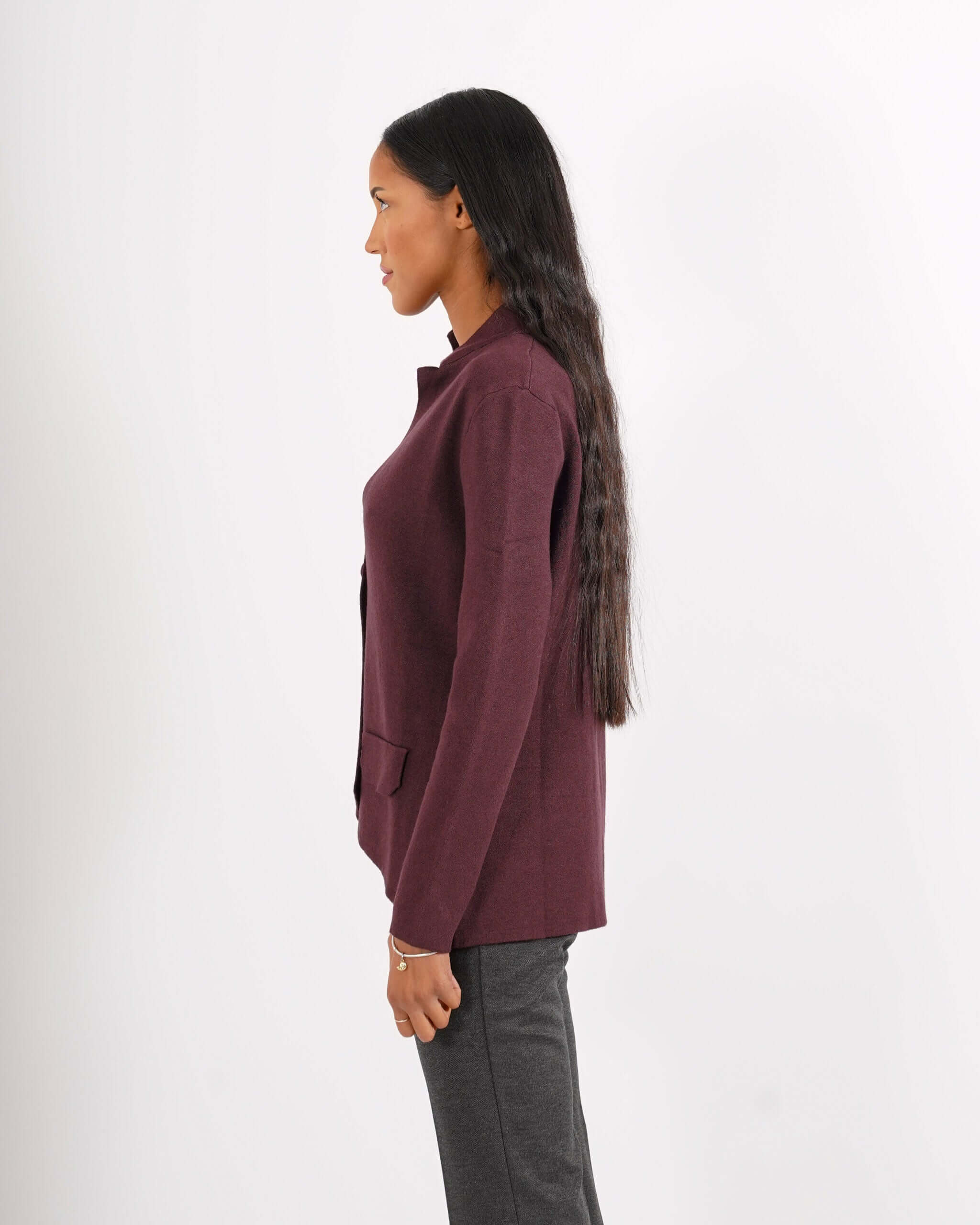 Cardigan in maglia con un bottone - Marocco - Hope Fashion